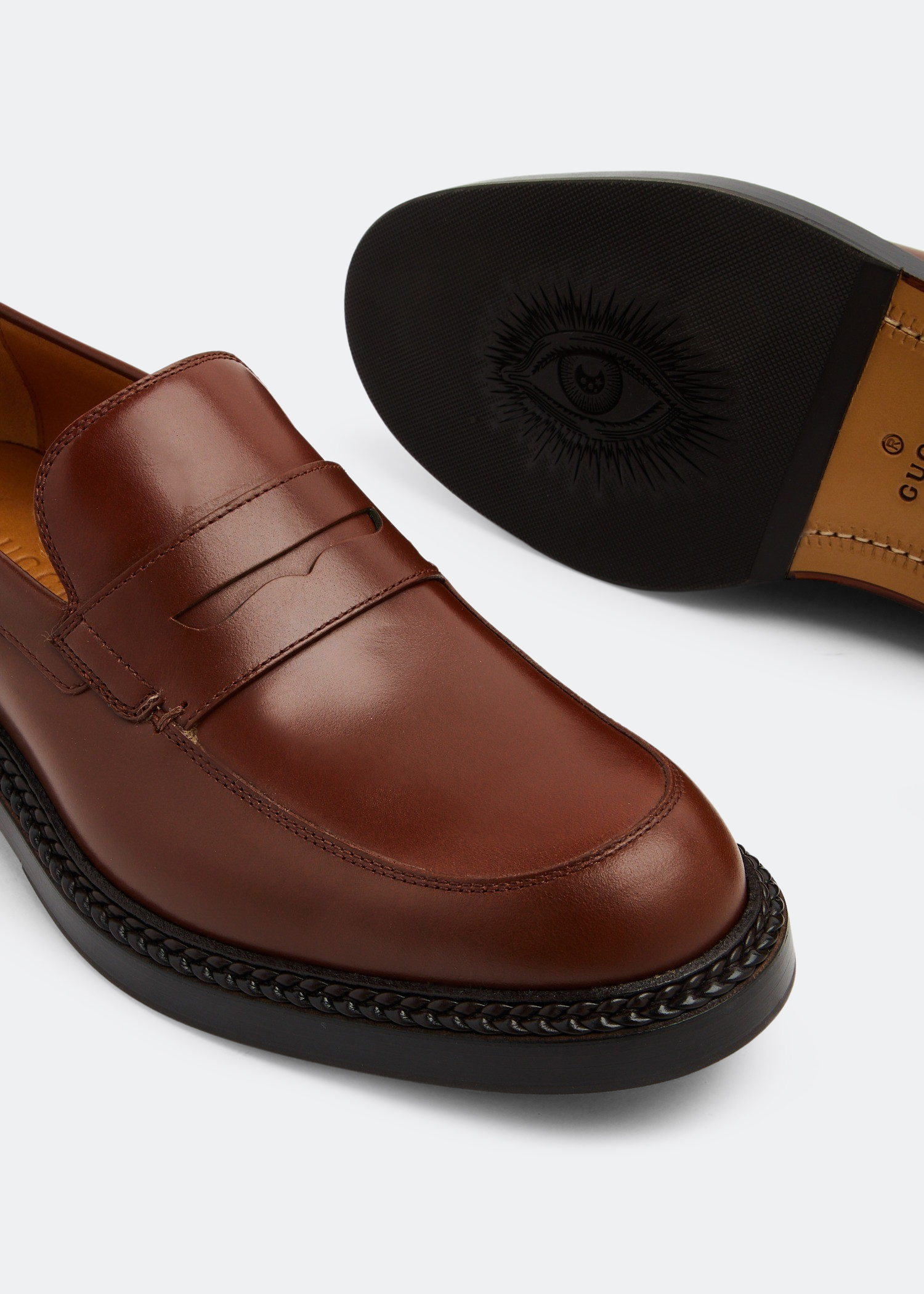 

Leather loafers, Brown