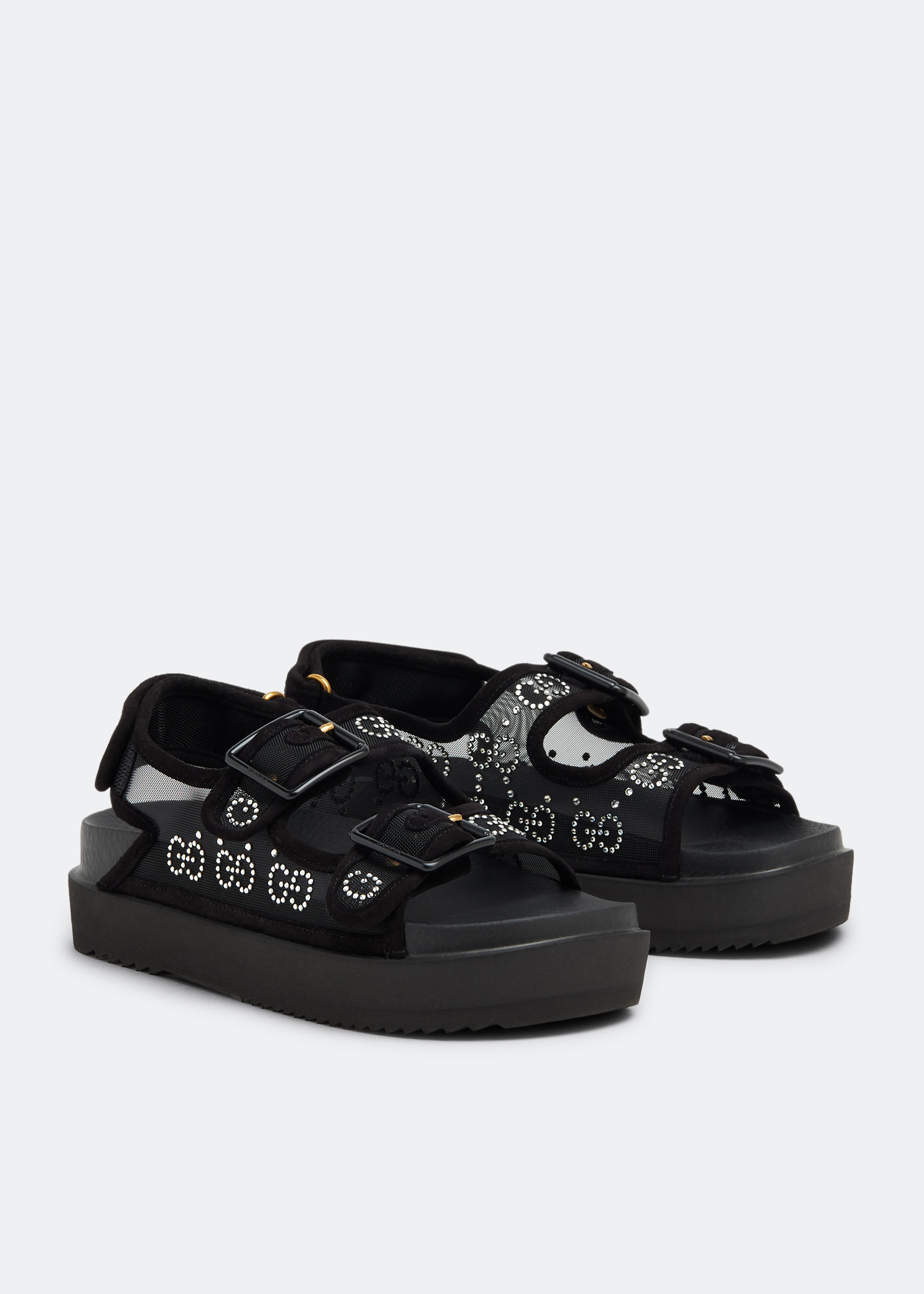 Gucci best sale crystal sandals