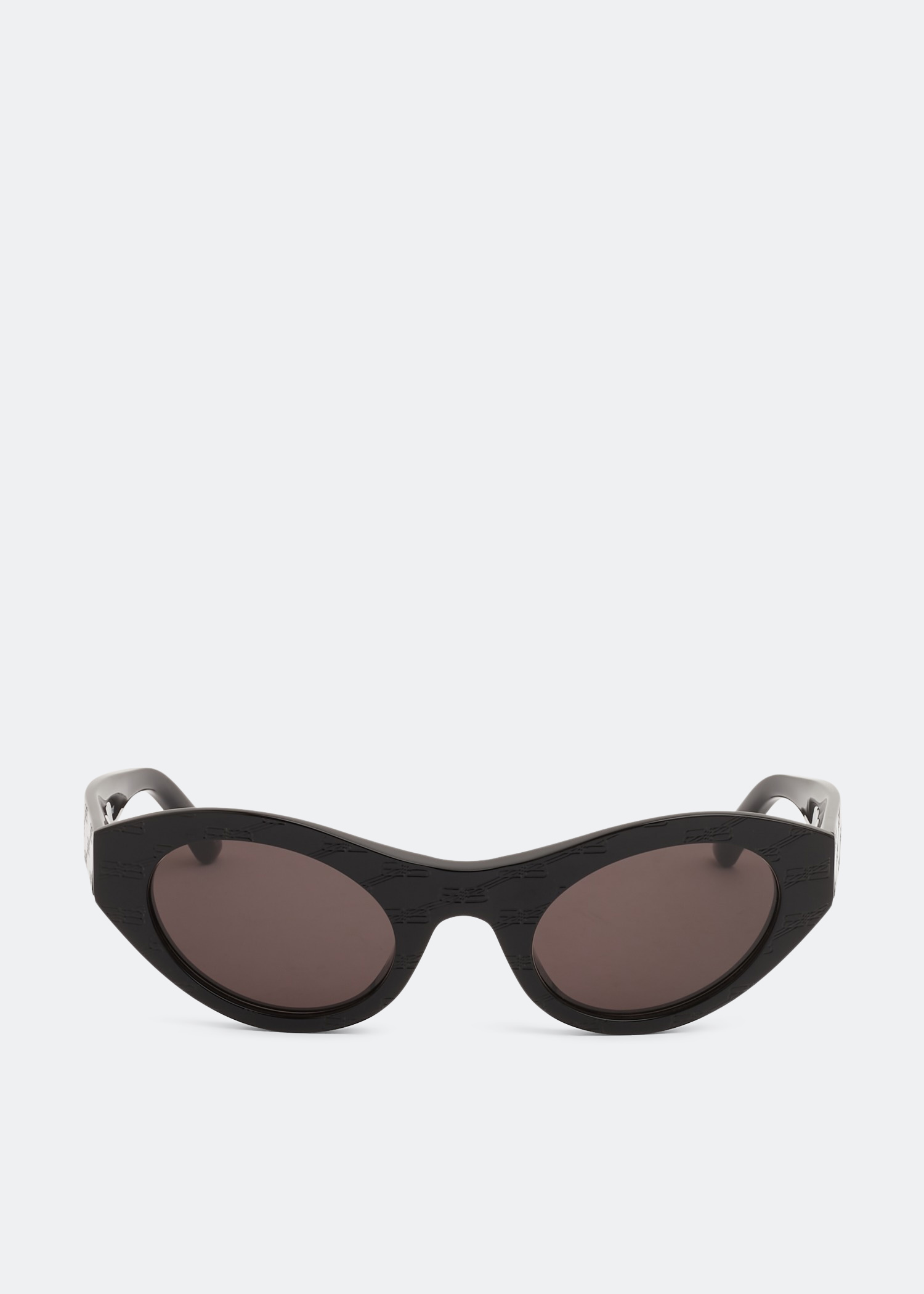 

BB monogram round sunglasses, Black