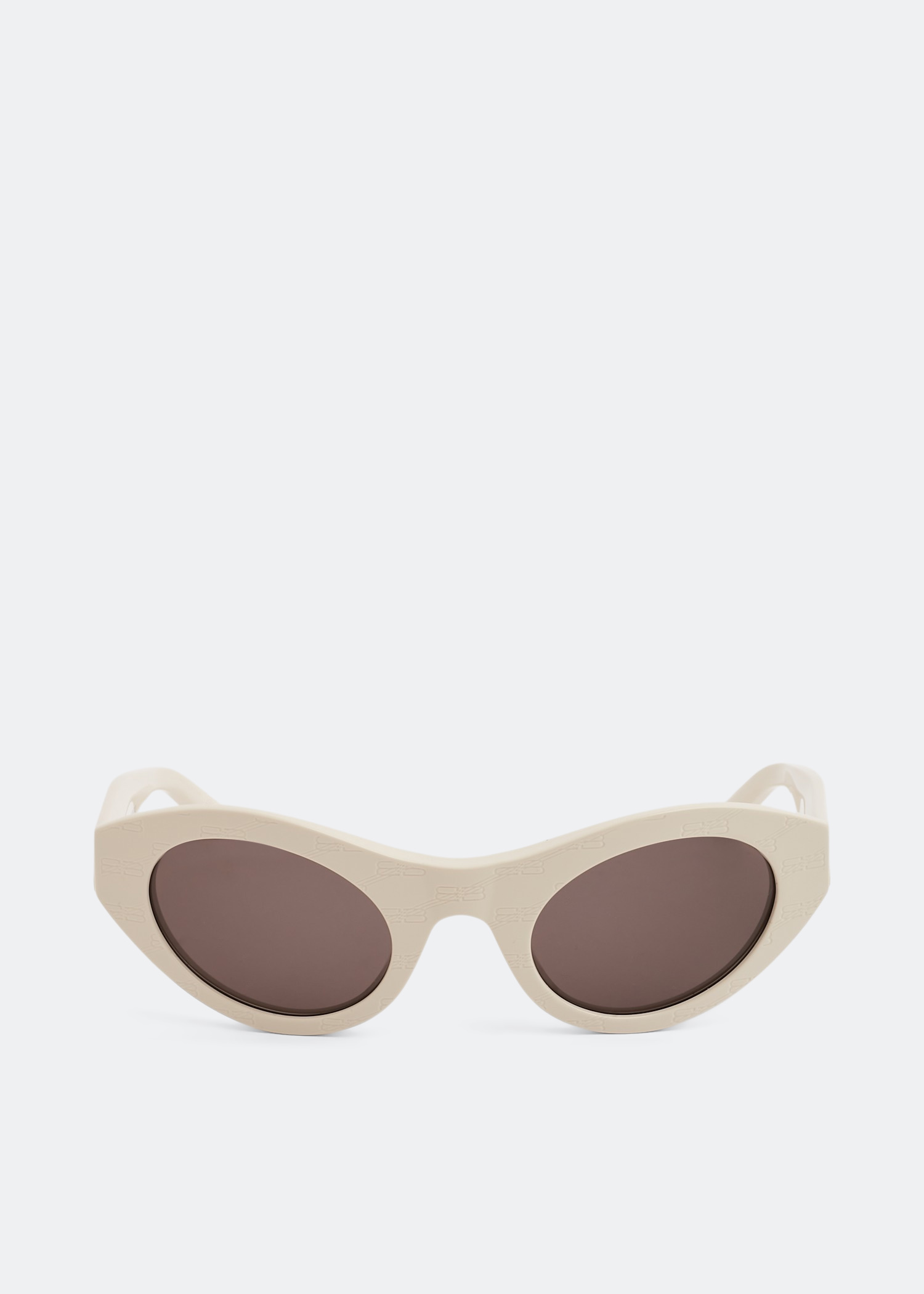 

BB monogram round sunglasses, Beige