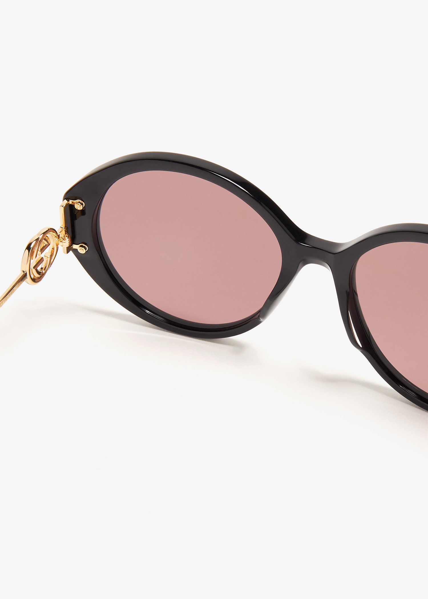 Gucci round black sunglasses best sale