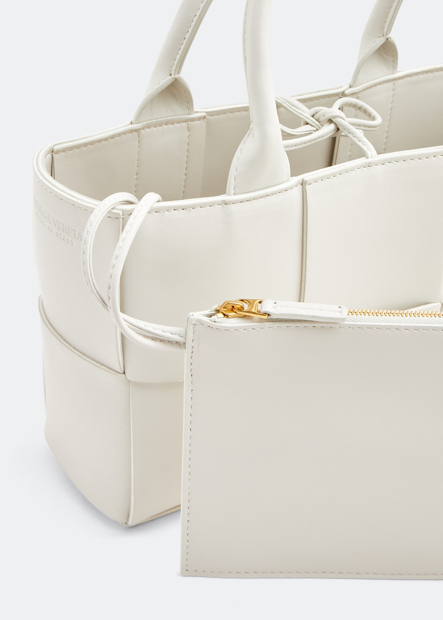 

Mini Arco tote bag, White