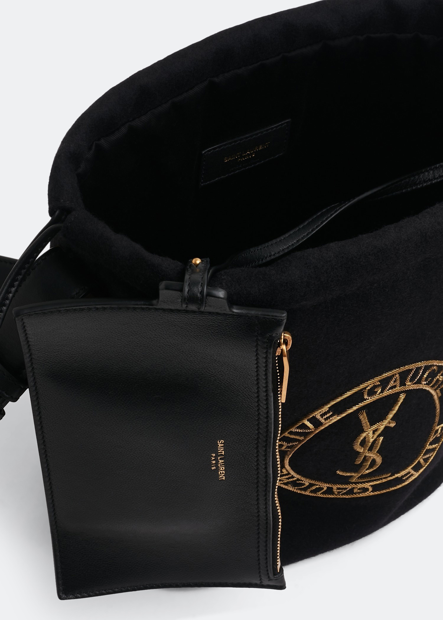 Saint Laurent ‘Rive Gauche’ Bucket Bag Men's Black | Vitkac