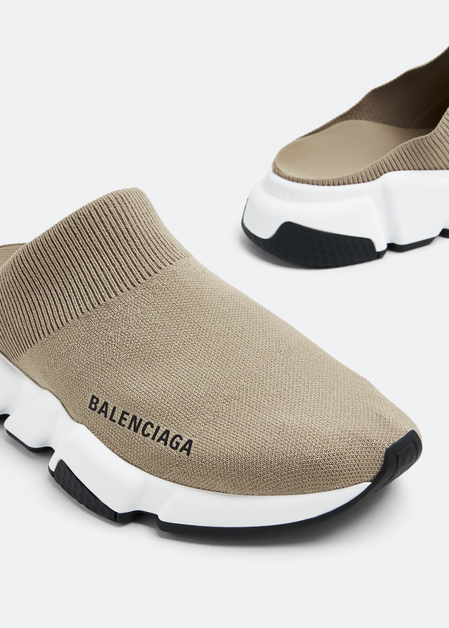 Balenciaga speed cheap trainer metallic