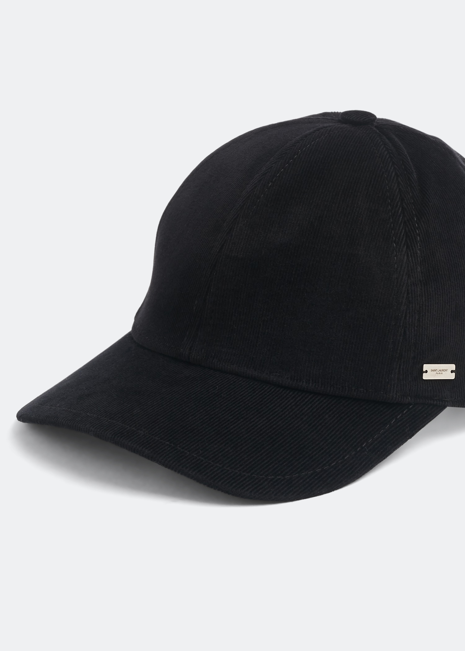 

Corduroy baseball cap, Black