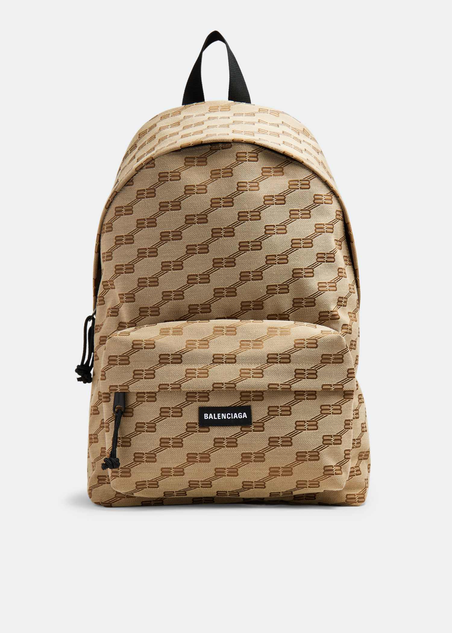 Men's Signature Medium Backpack Bb Monogram Jacquard Canvas in