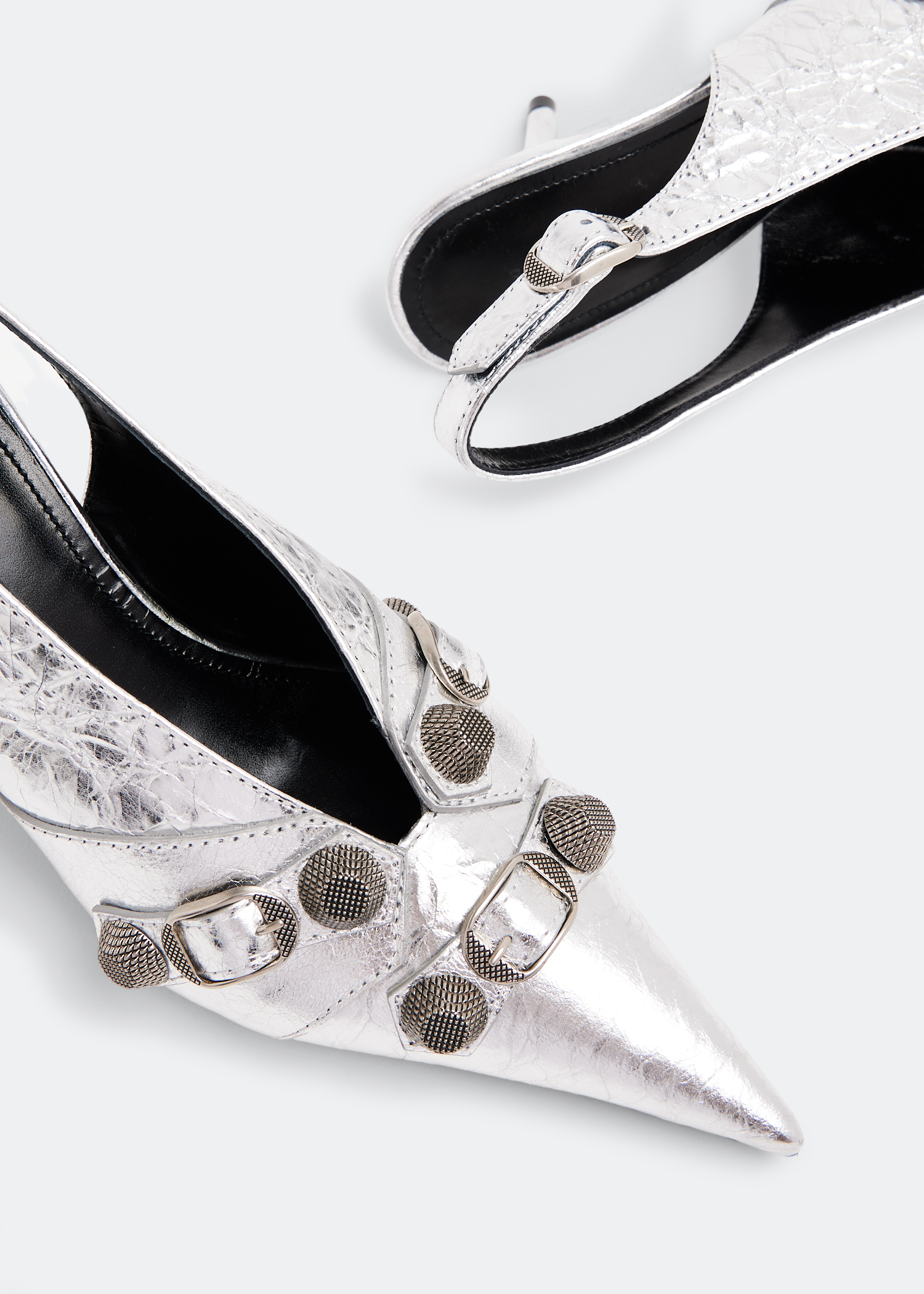 

Cagole sling pumps, Silver