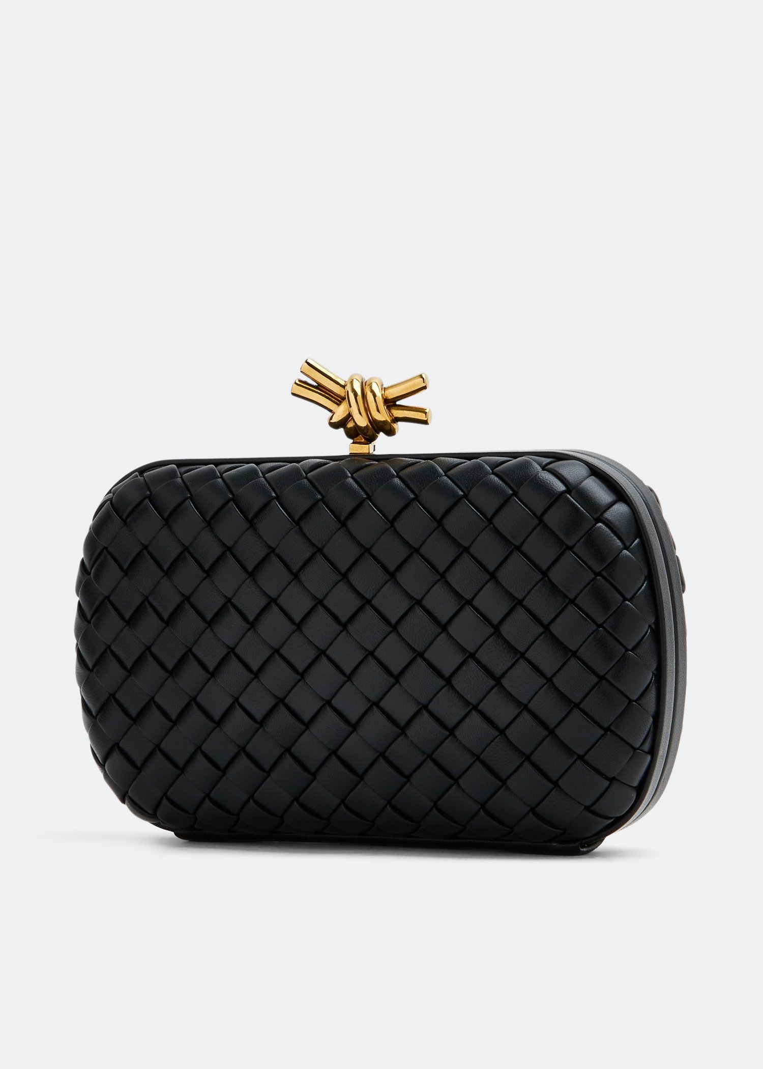 Bottega veneta black store clutch