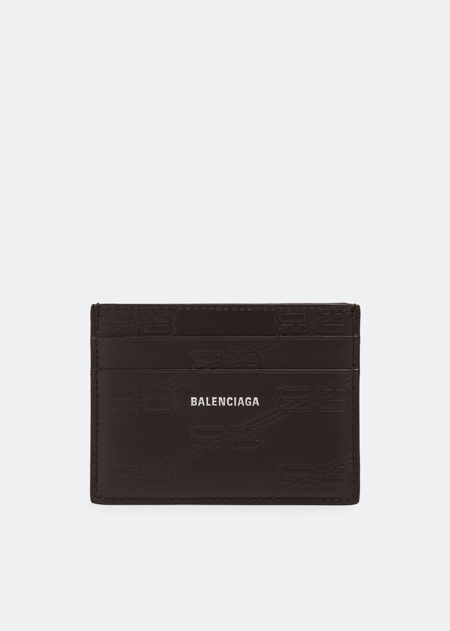 

BB Monogram cash card holder, Brown