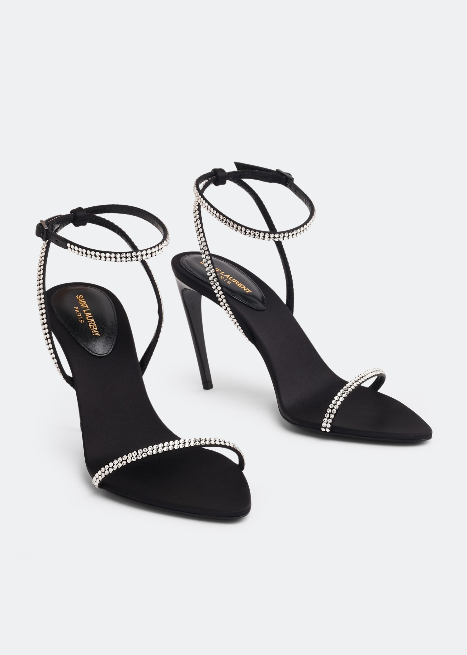 Saint Laurent Georgia sandals for Women Black in UAE Level Shoes