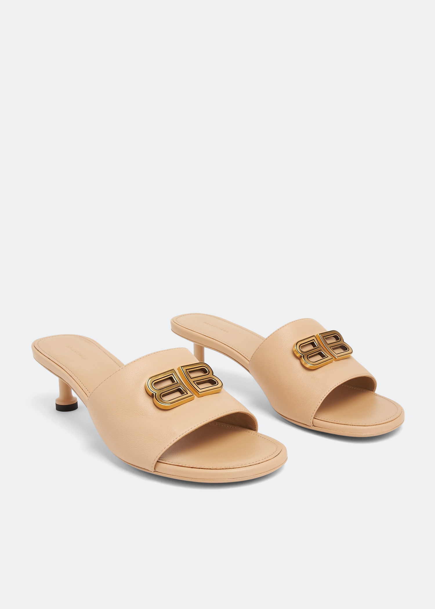 Balenciaga Groupie BB sandals for Women Beige in UAE Level Shoes