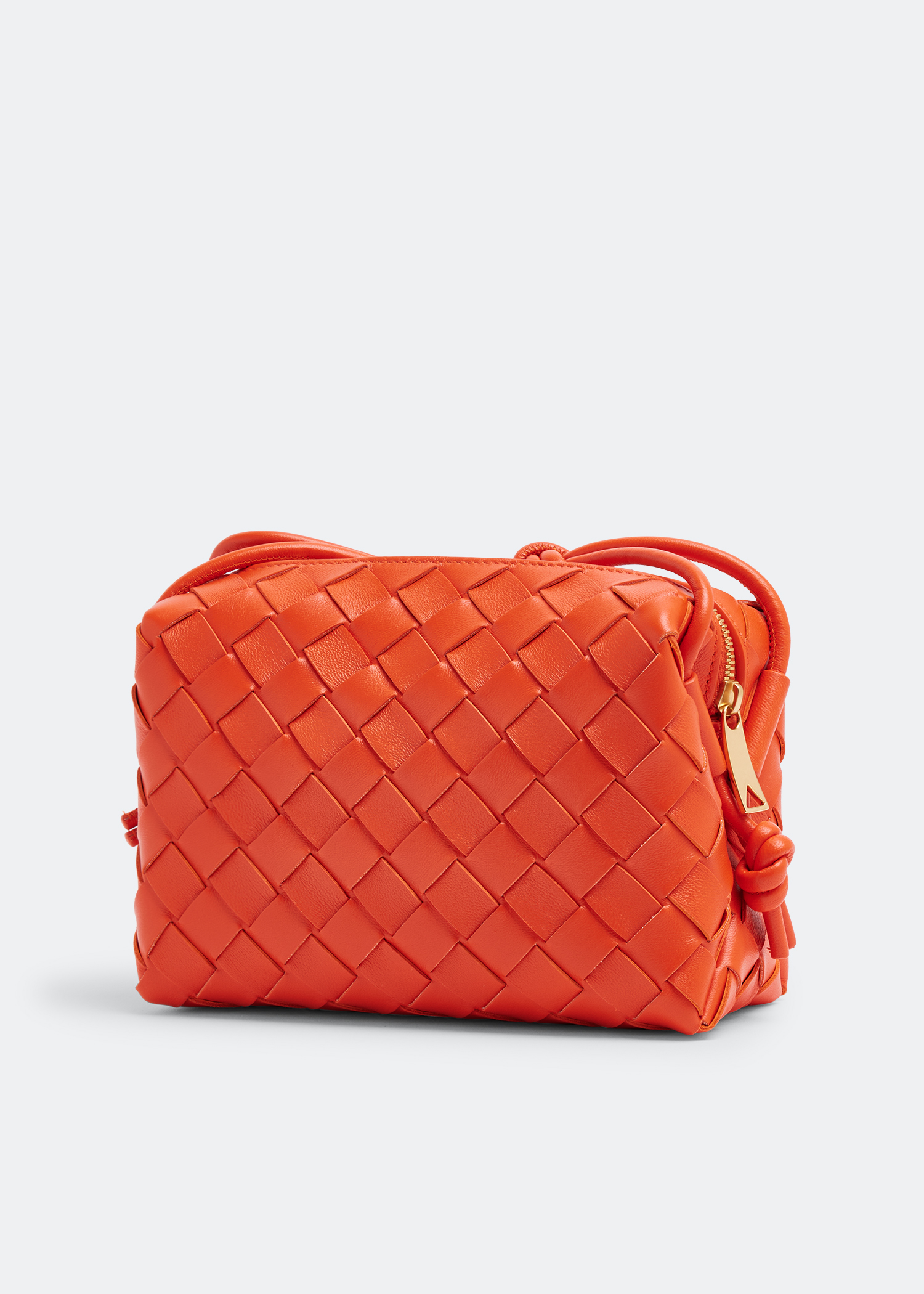 Bottega Veneta® Women's Mini Loop Camera Bag in Orange. Shop online now.