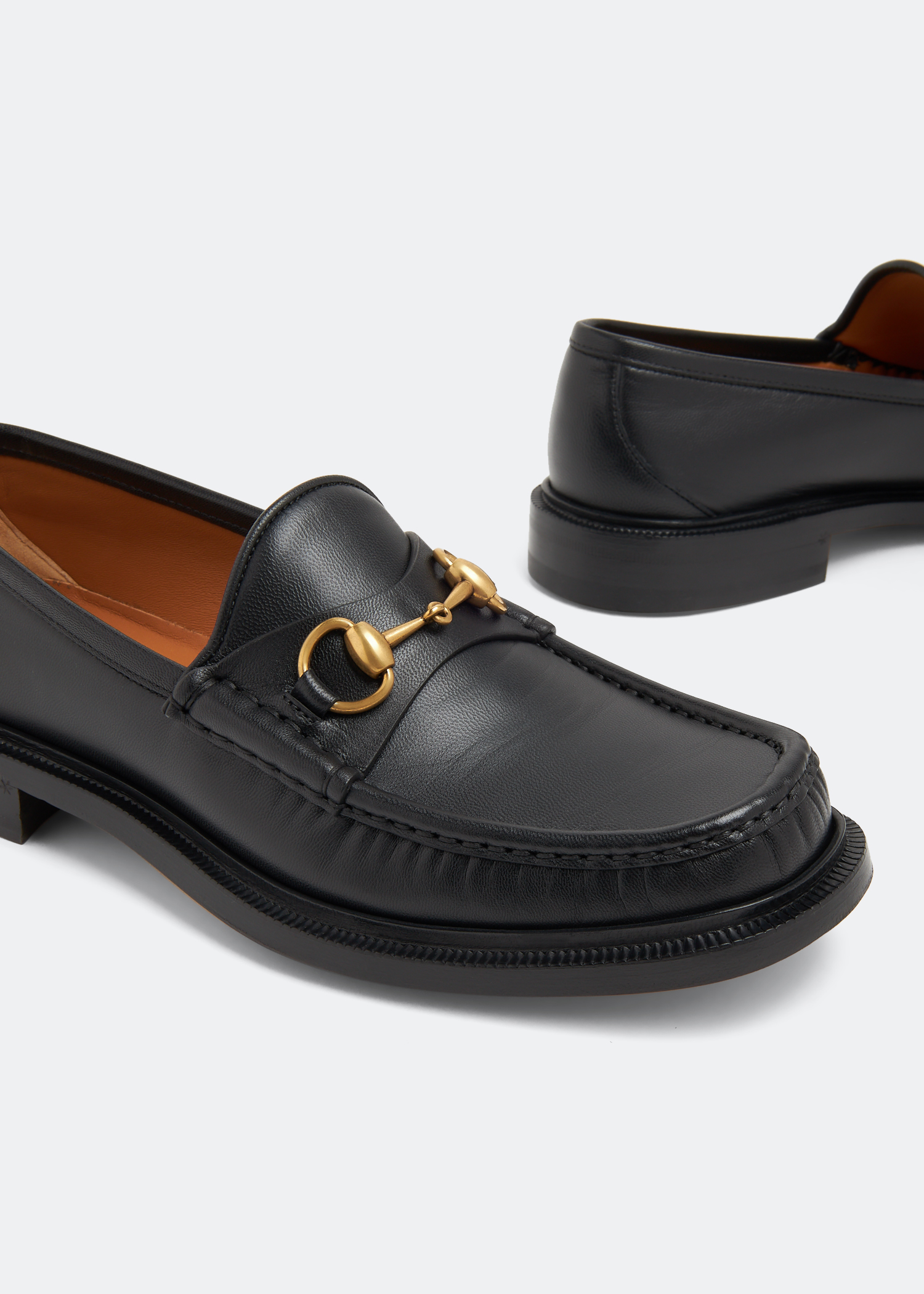 Mens gucci discount black loafers