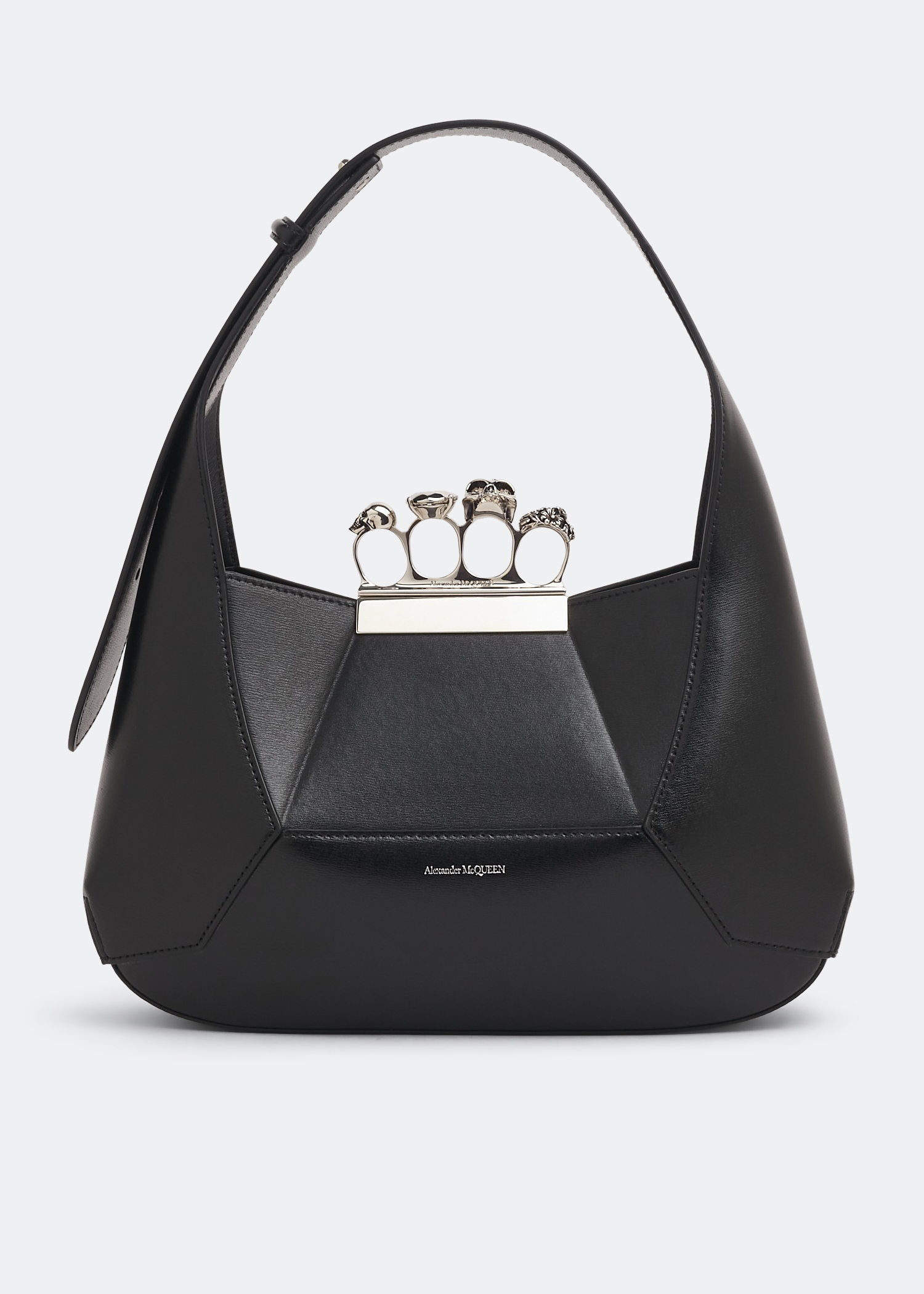 

Jewelled hobo bag, Black