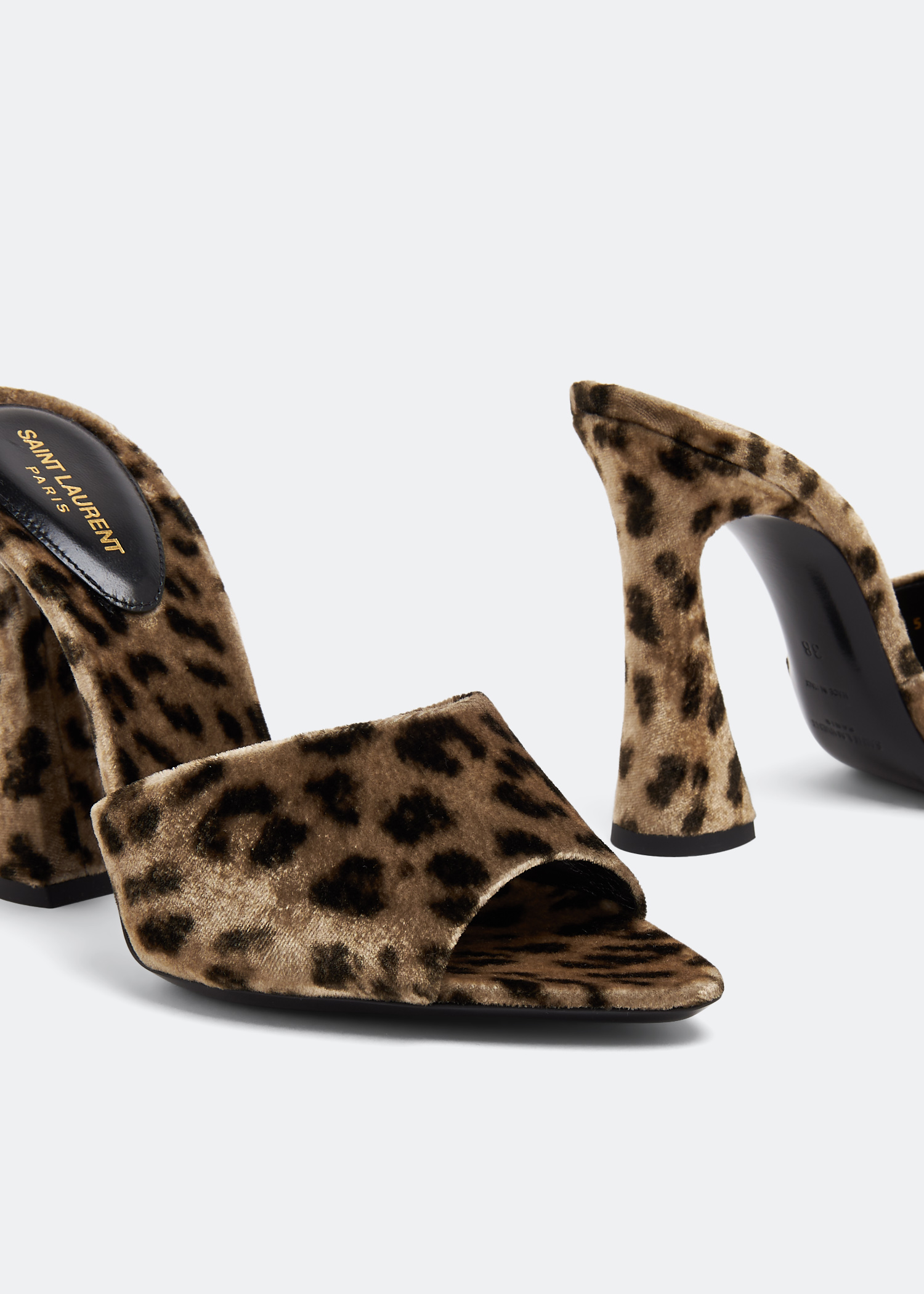 

Suite mules, Animal print