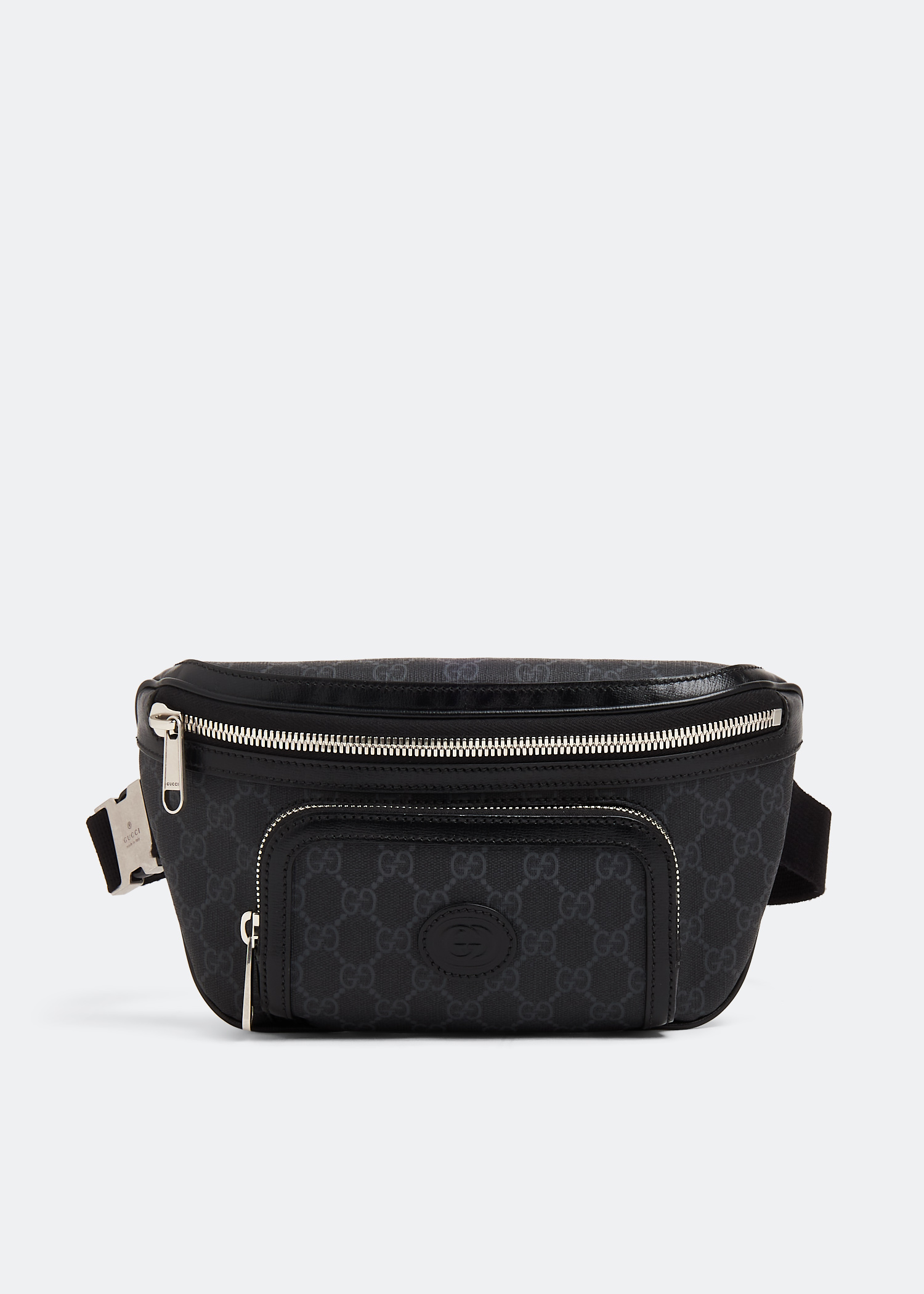 GG large belt bag in black Supreme