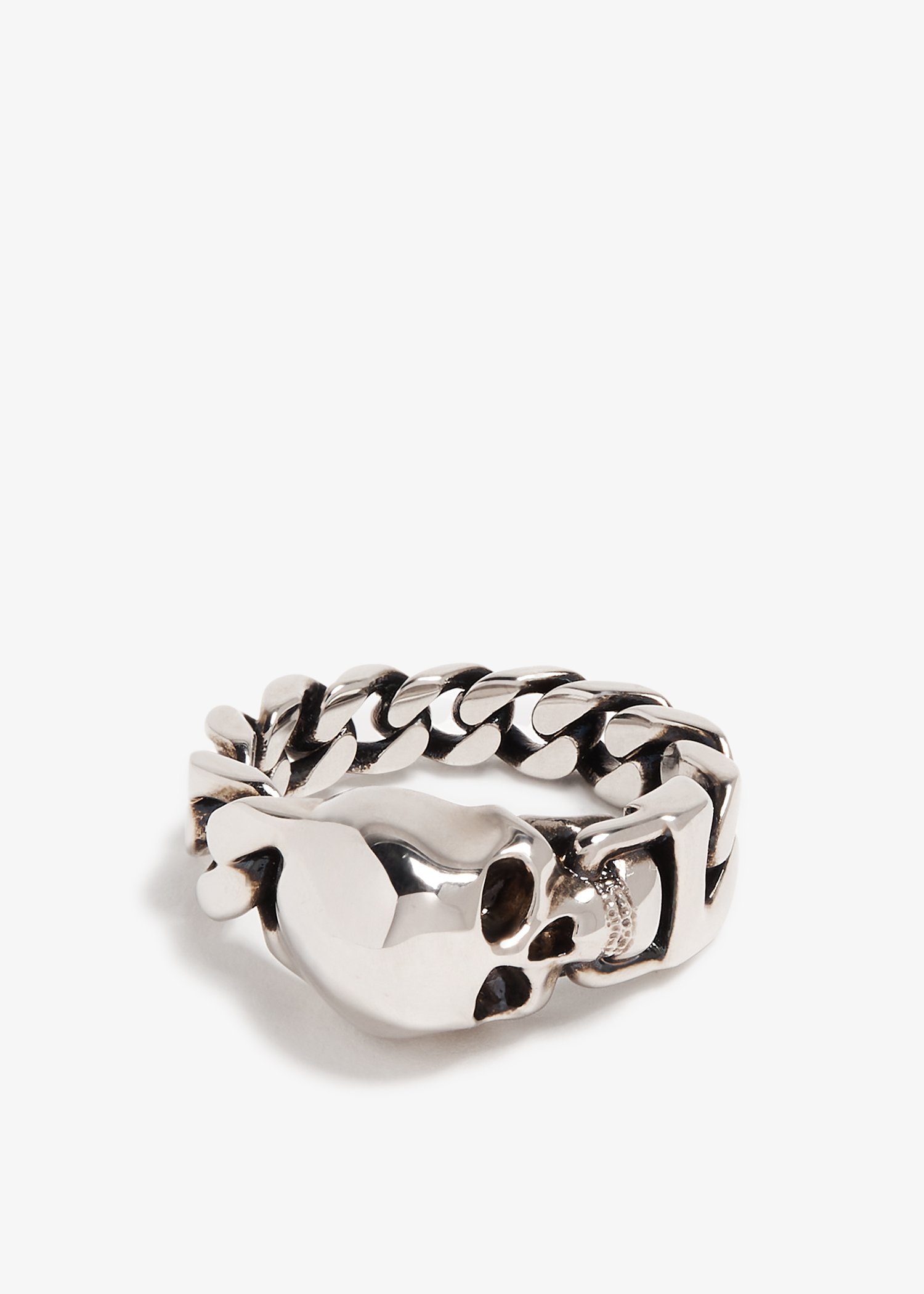 

Skull Chain ring, Silver