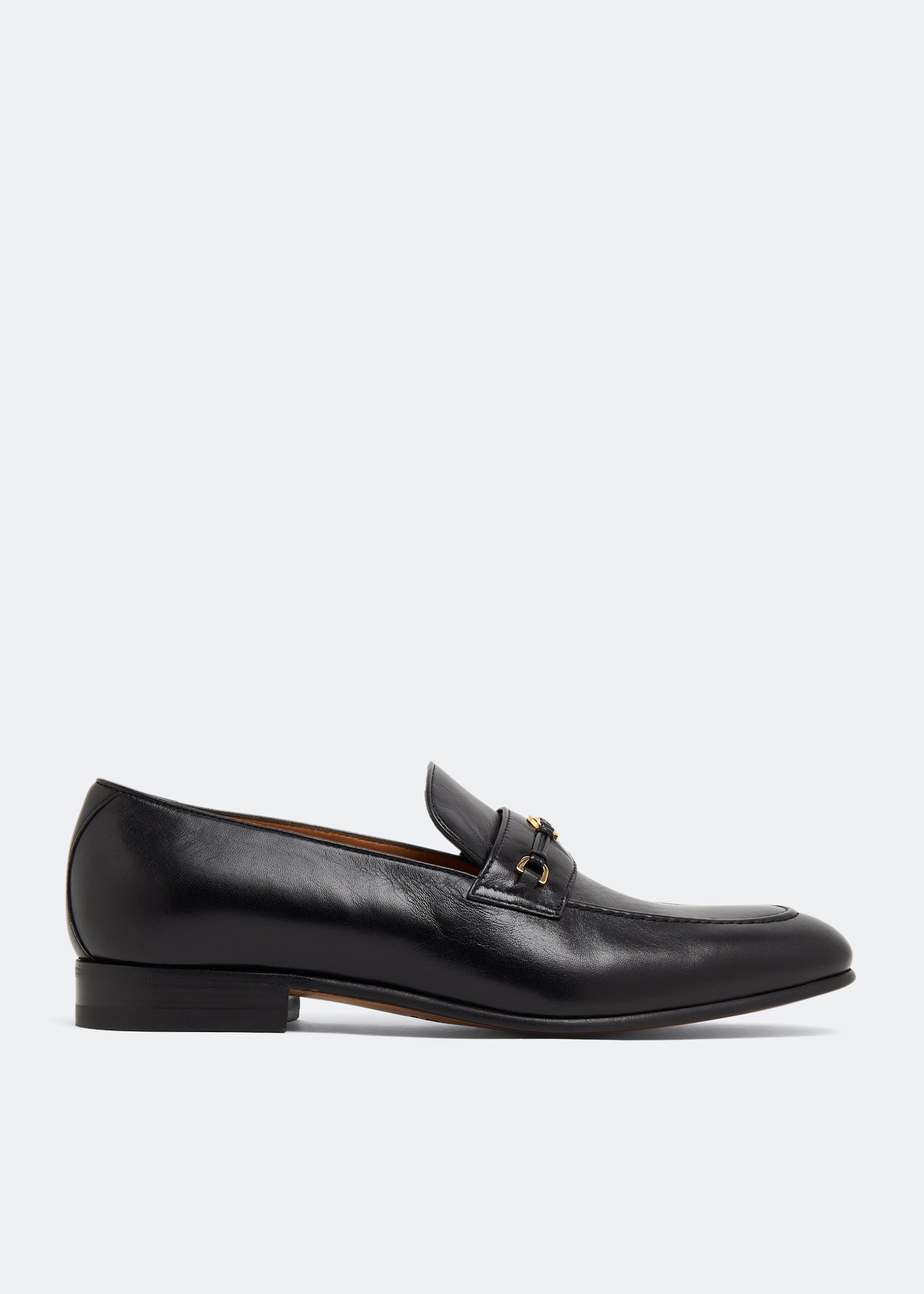 Leather loafer sale with gg web