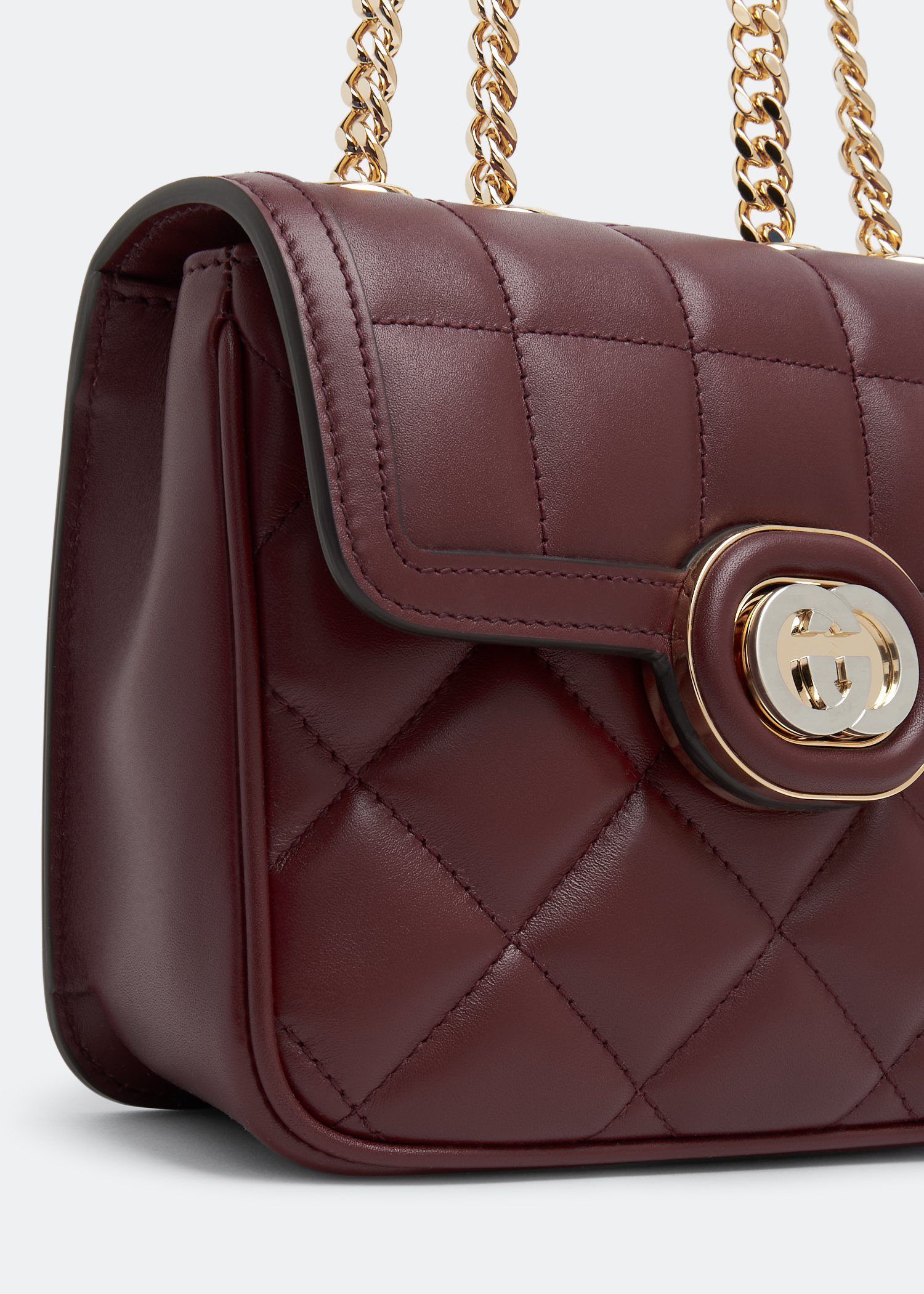 

Deco mini shoulder bag, Burgundy