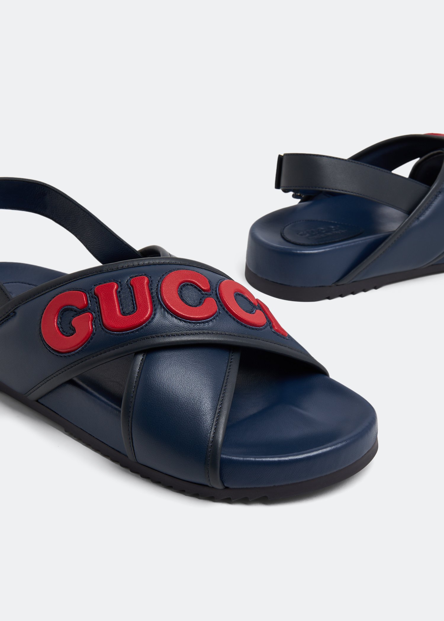 

Logo sandals, Blue