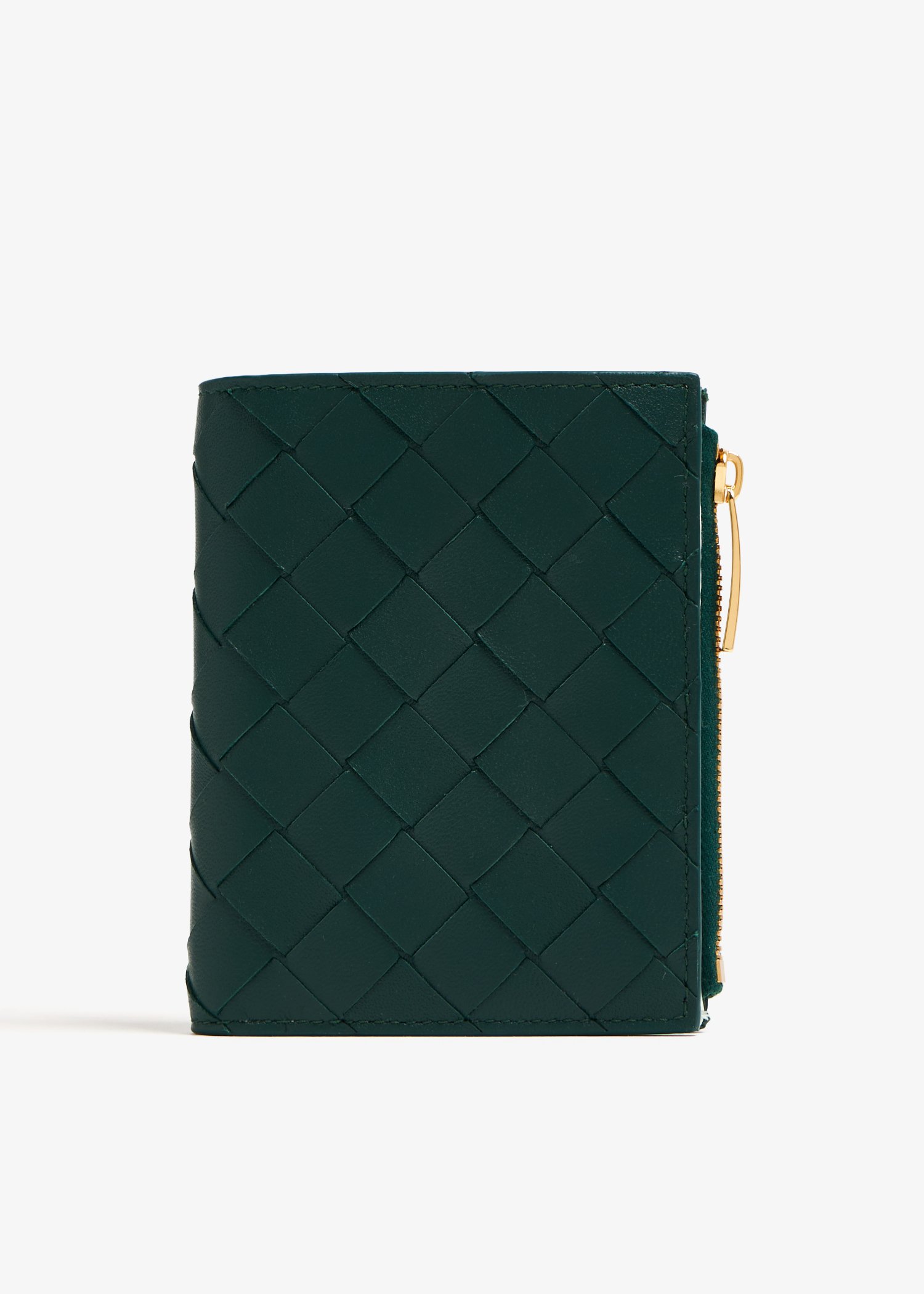 

Small bi-fold zip wallet, Green