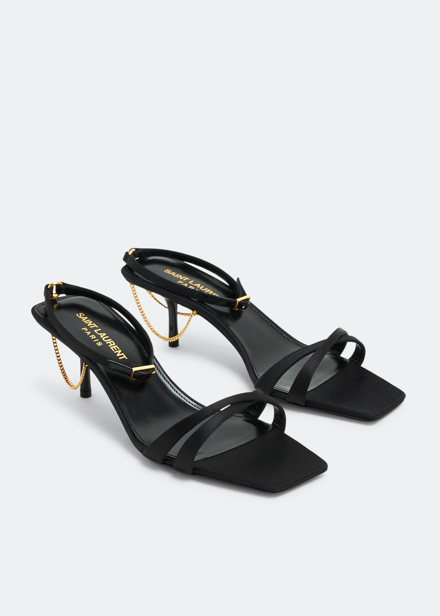 Saint Laurent Melody sandals for Women - Black in UAE | Level Shoes