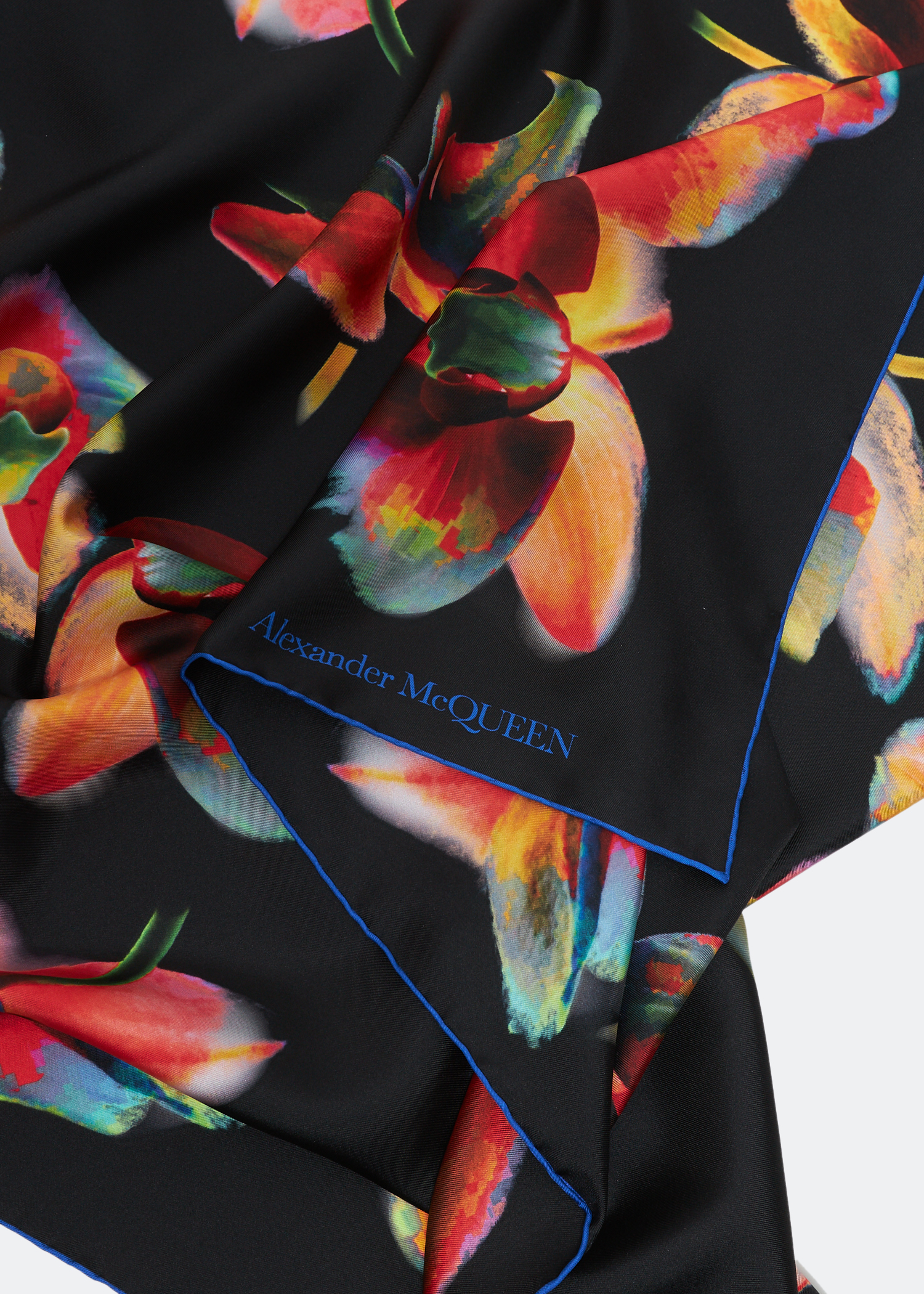 

Orchid foulard, Black