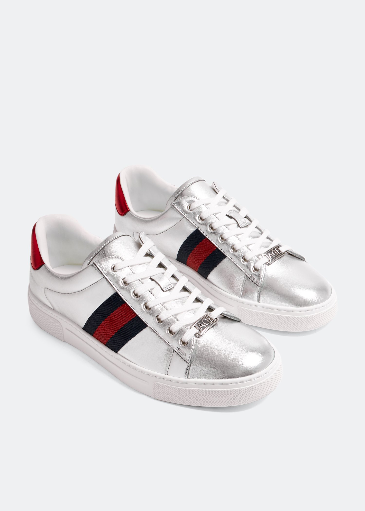 Gucci Ace sneakers for Women Silver in UAE Level Shoes