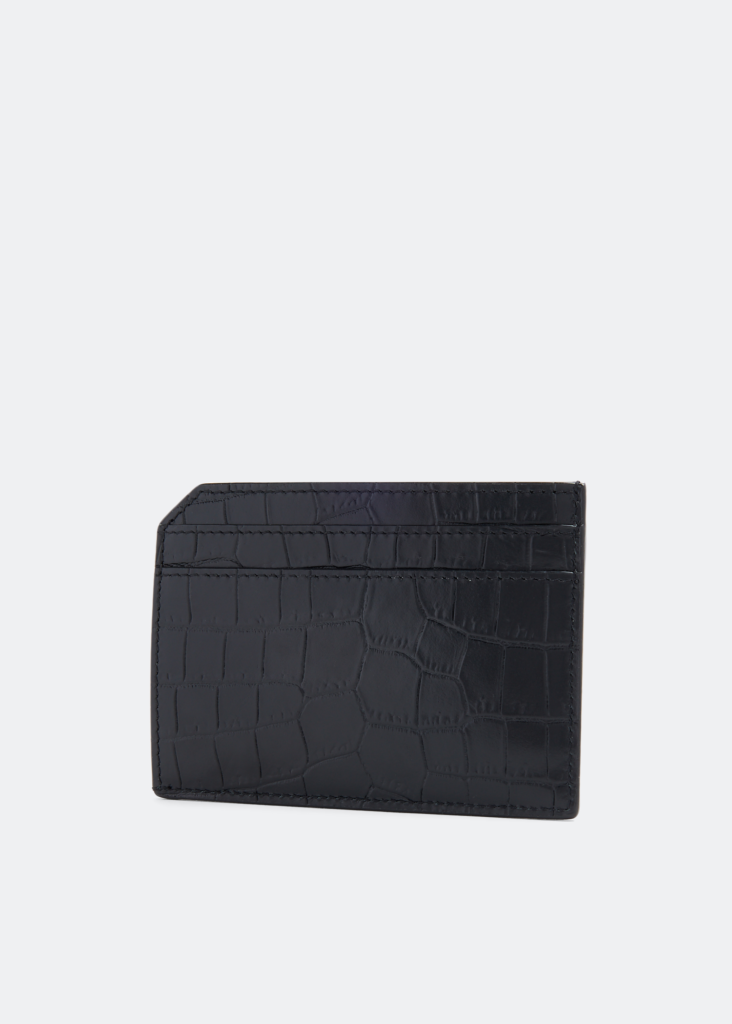 Saint Laurent Men's Tiny Cassandre Open Card Case