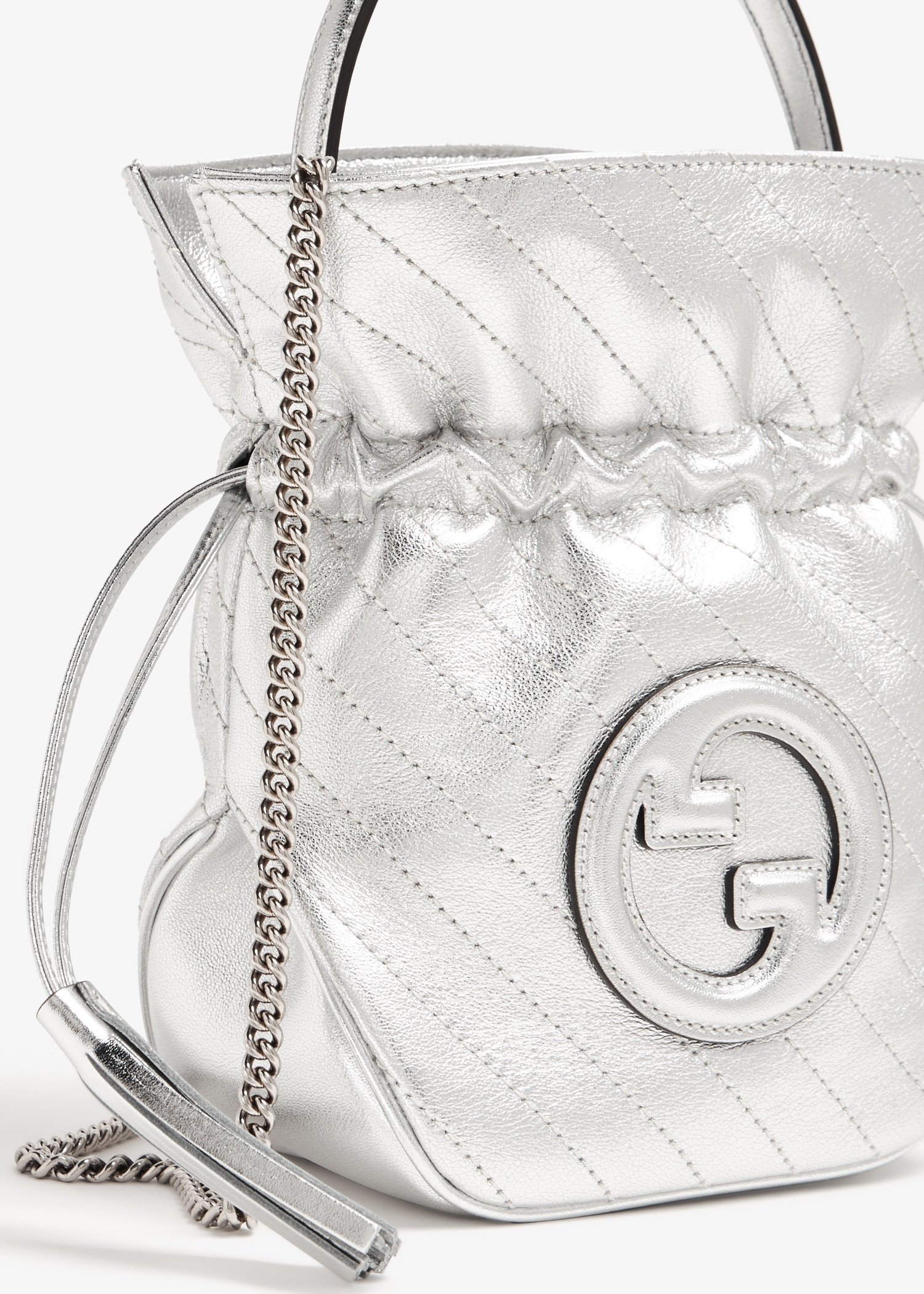 

Blondie mini bucket bag, Silver