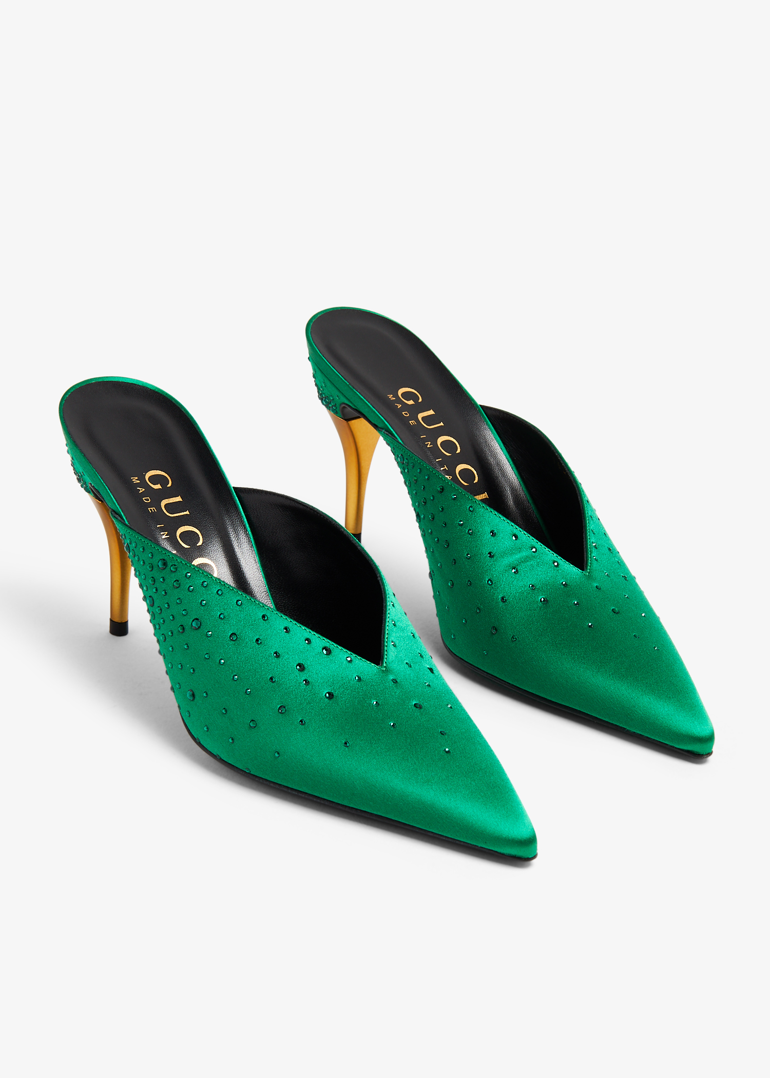 Gucci Priscilla mules for Women Green in UAE Level Shoes