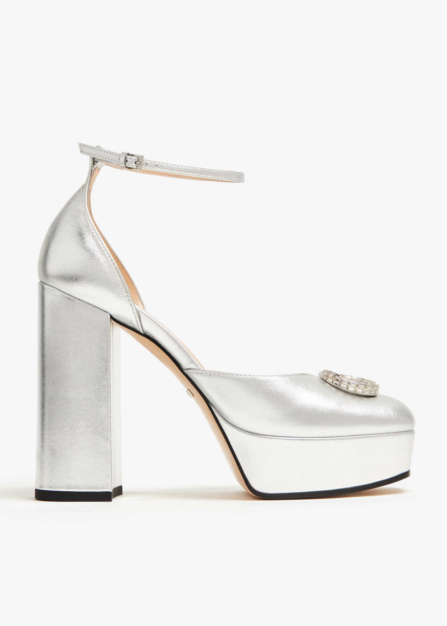 

Double G platform pumps, Silver