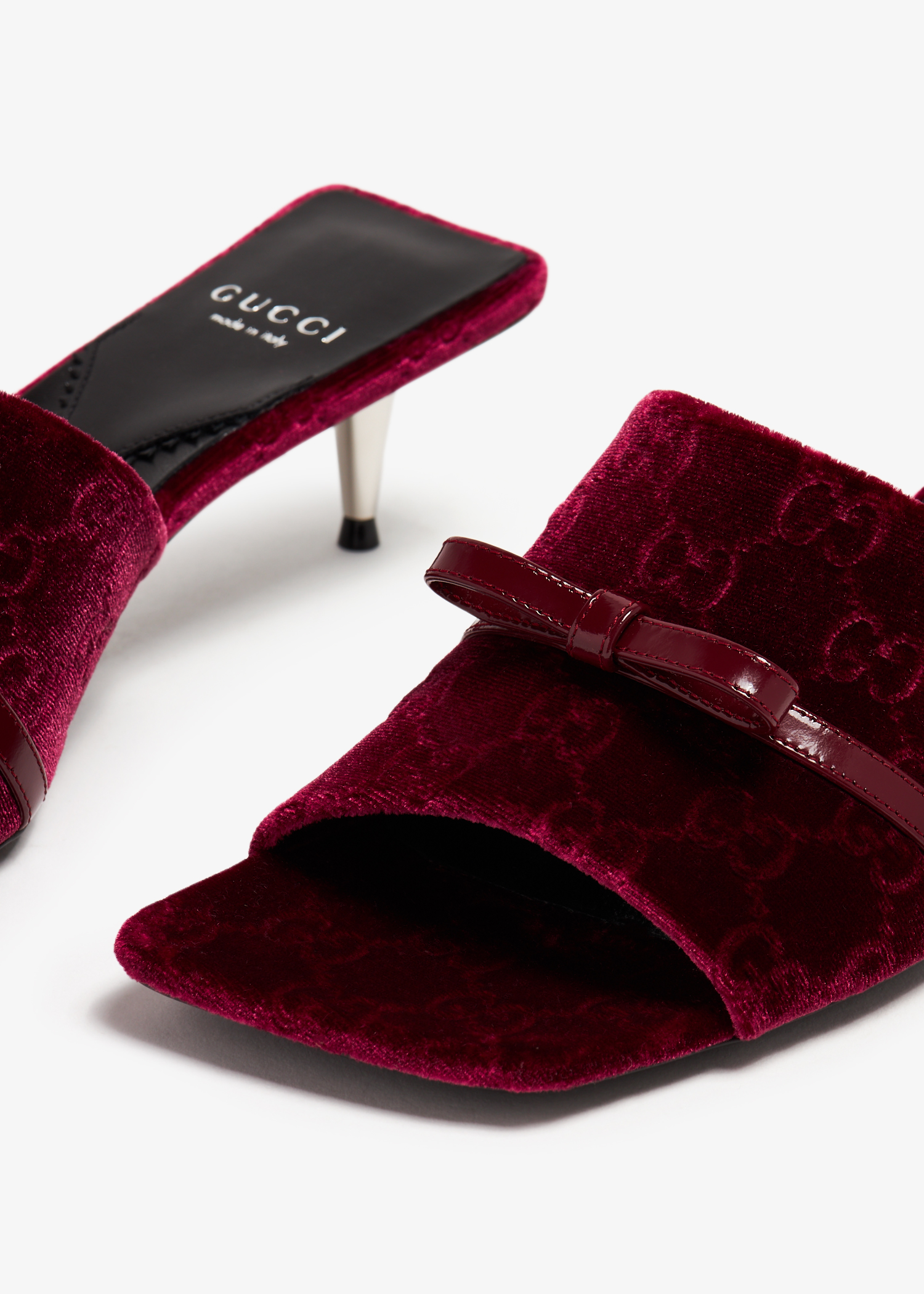 

GG slide sandals, Burgundy