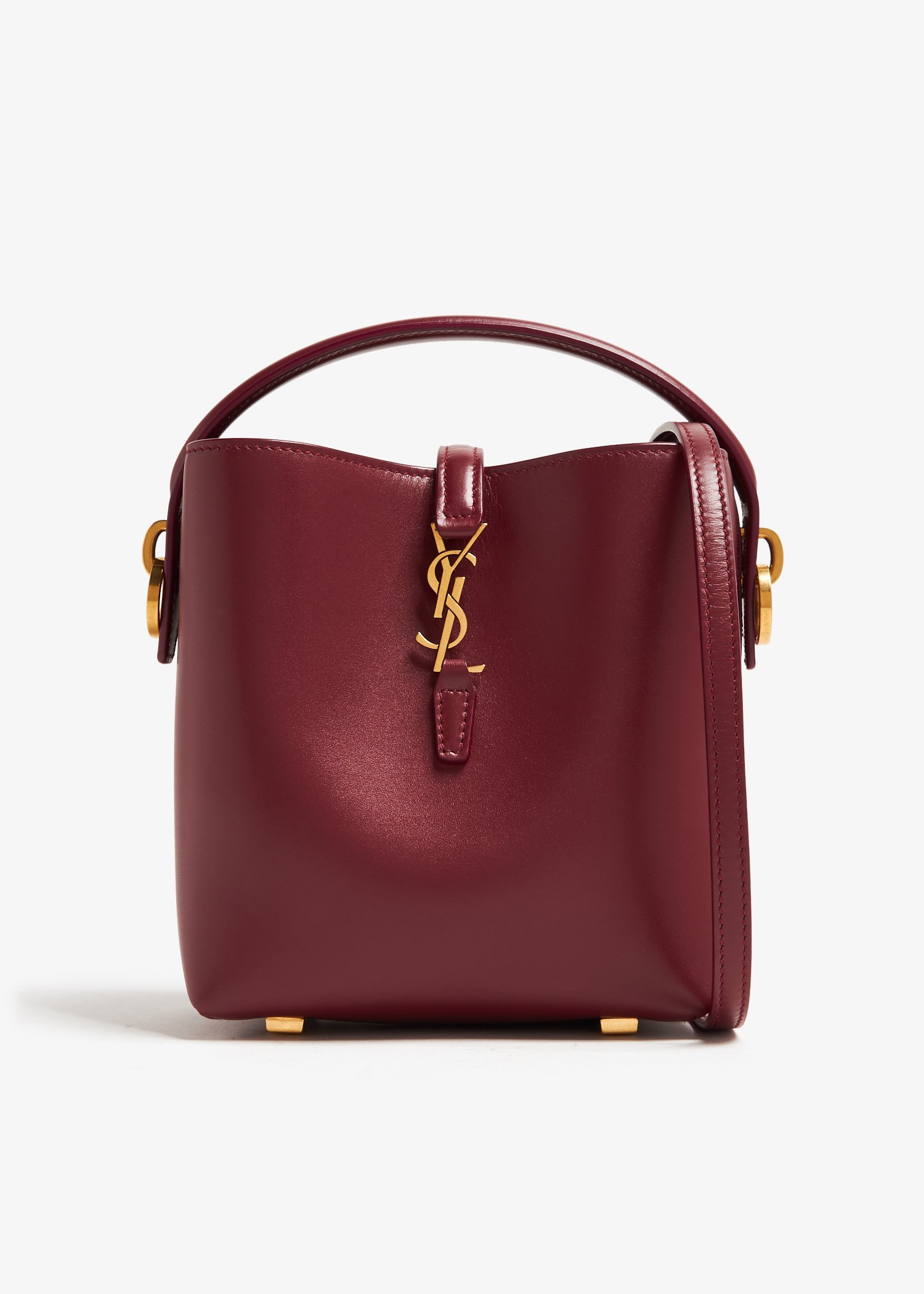 

Le 37 mini bucket bag, Burgundy