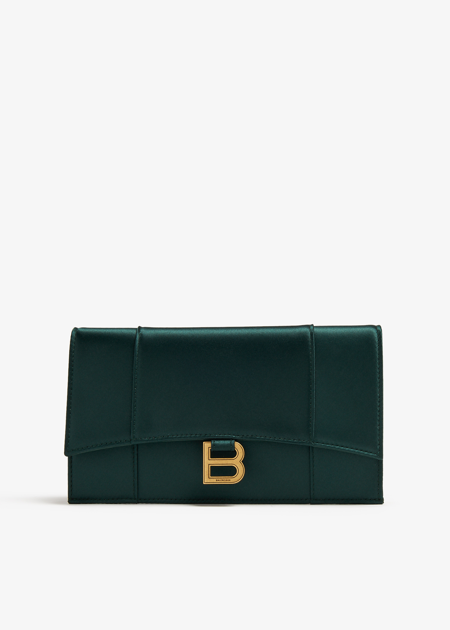 

Hourglass flat pouch, Green