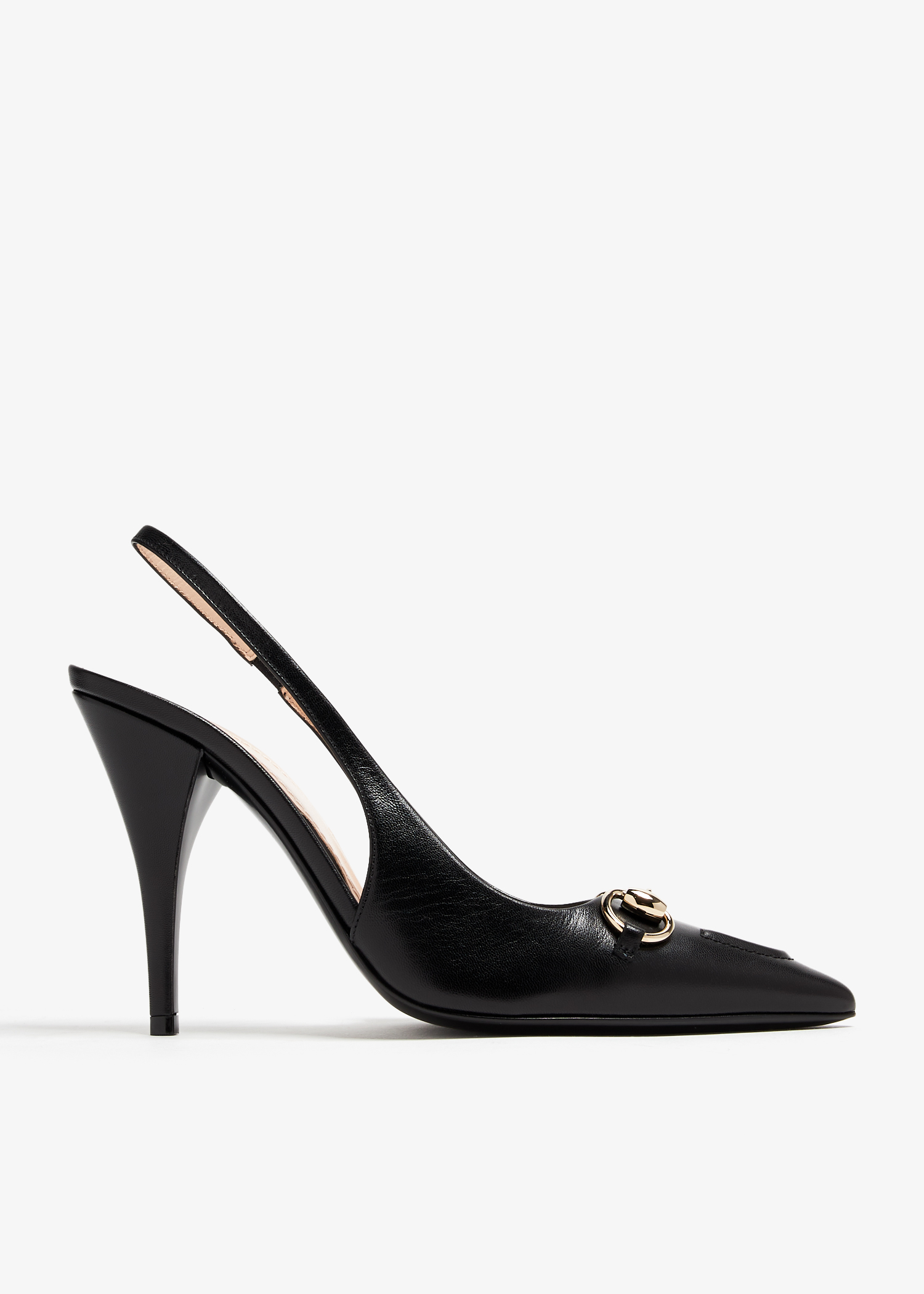 

Horsebit slingback pumps, Black