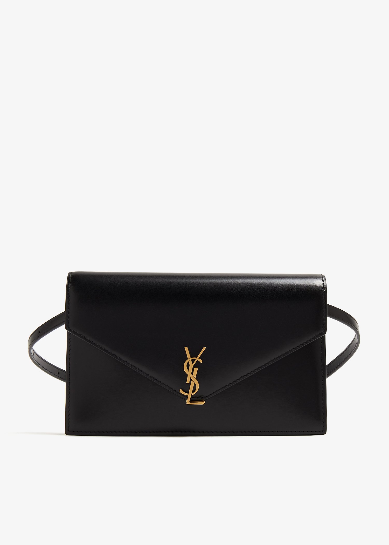 Saint Laurent Envelope strap wallet for Women Black in UAE Level Shoes