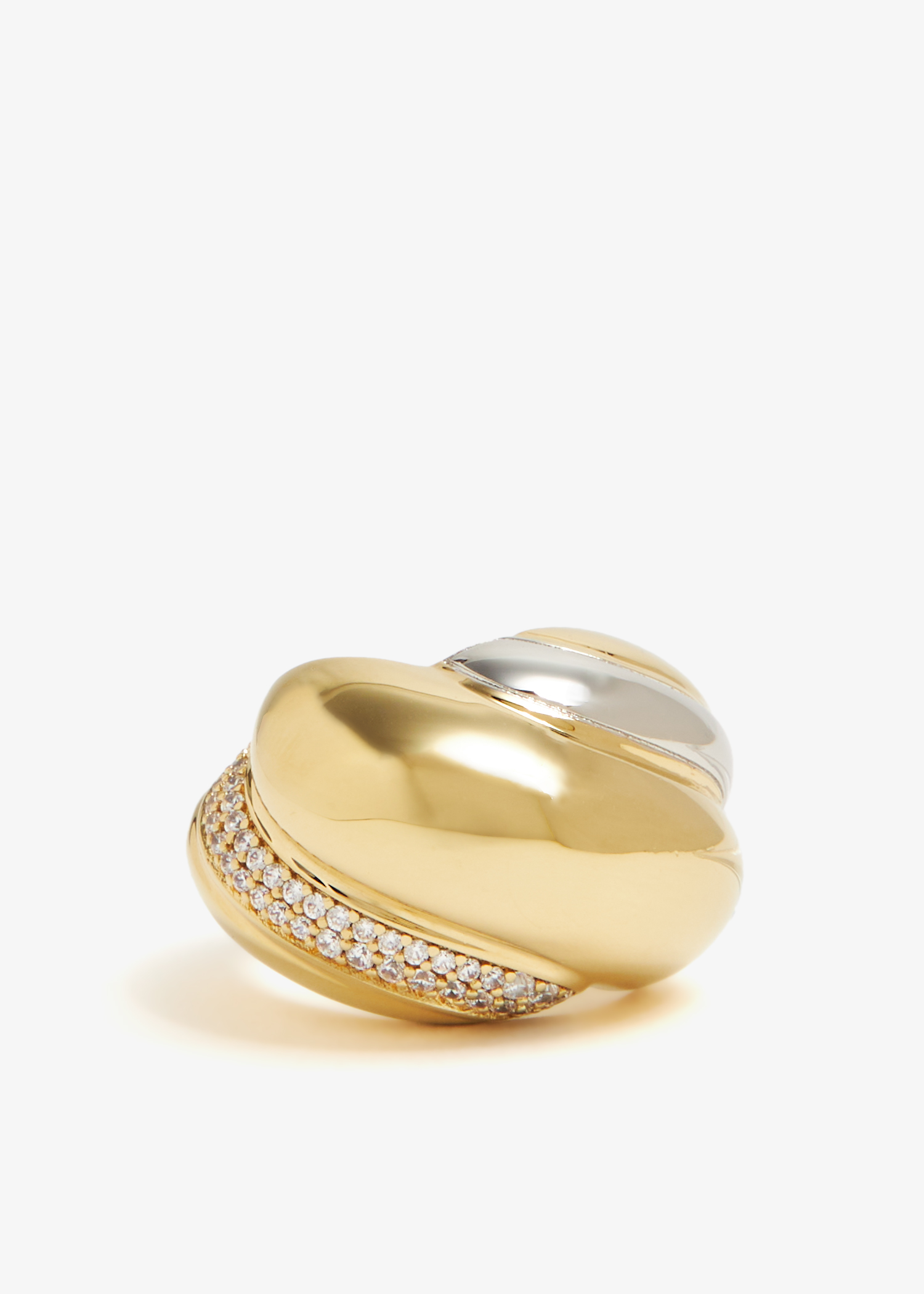 

Crystal Whirlwind ring, Gold