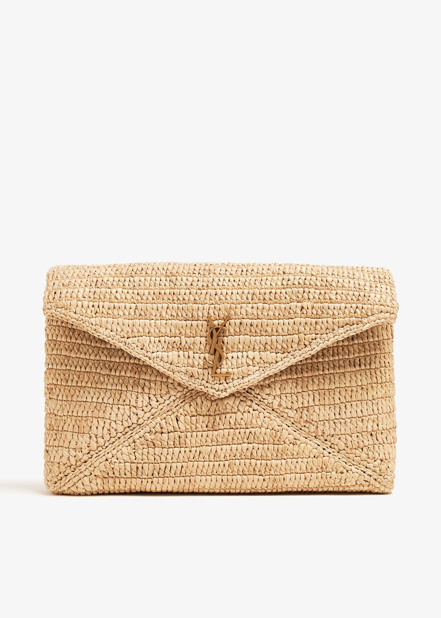 

Cassandre large envelope pouch, Beige