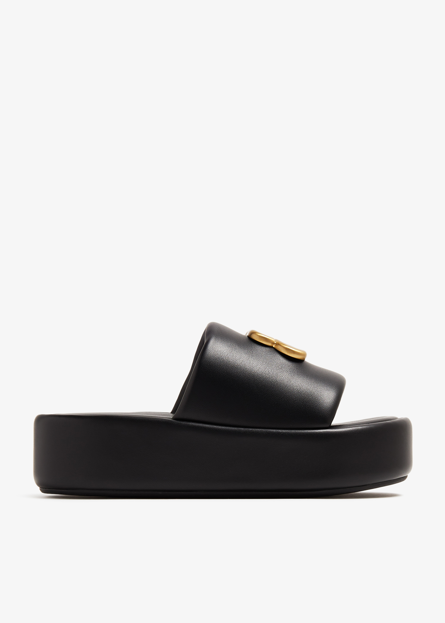 

Rise slide sandals, Black