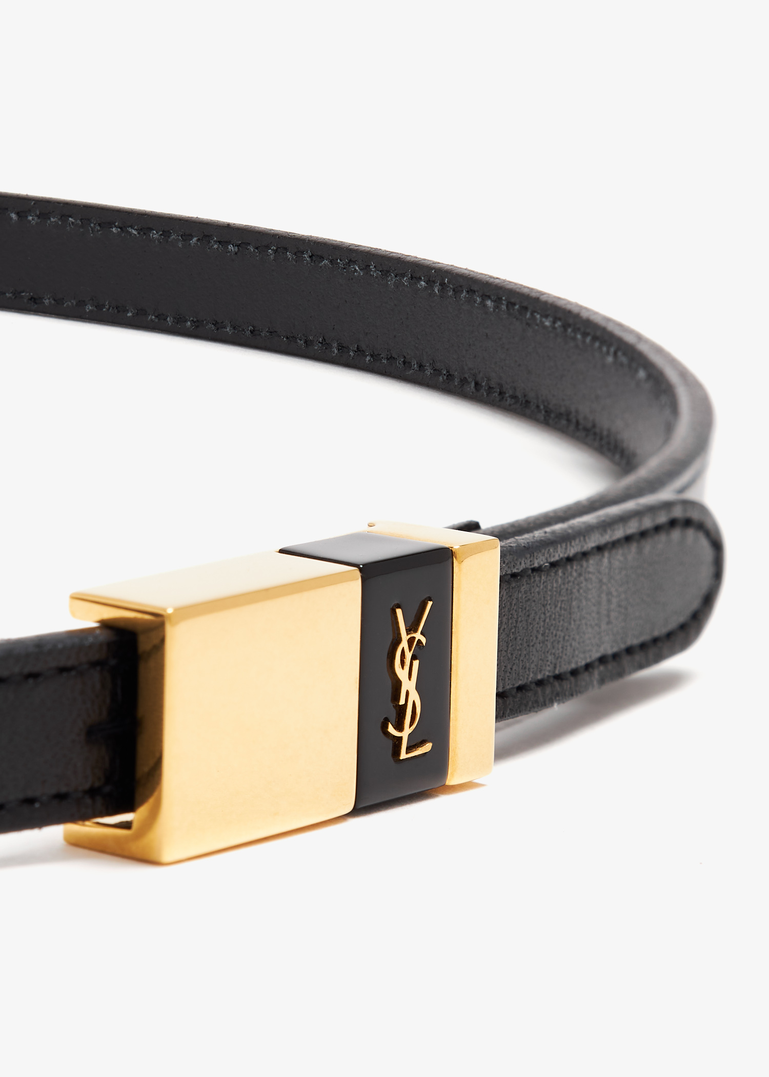 Saint Laurent Monogram YSL belt for Women Black in KSA Level Shoes