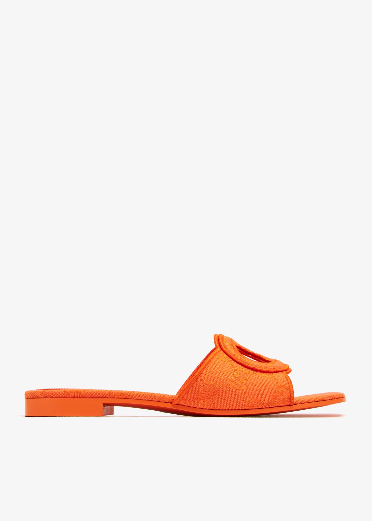 

Interlocking G slide sandals, Orange