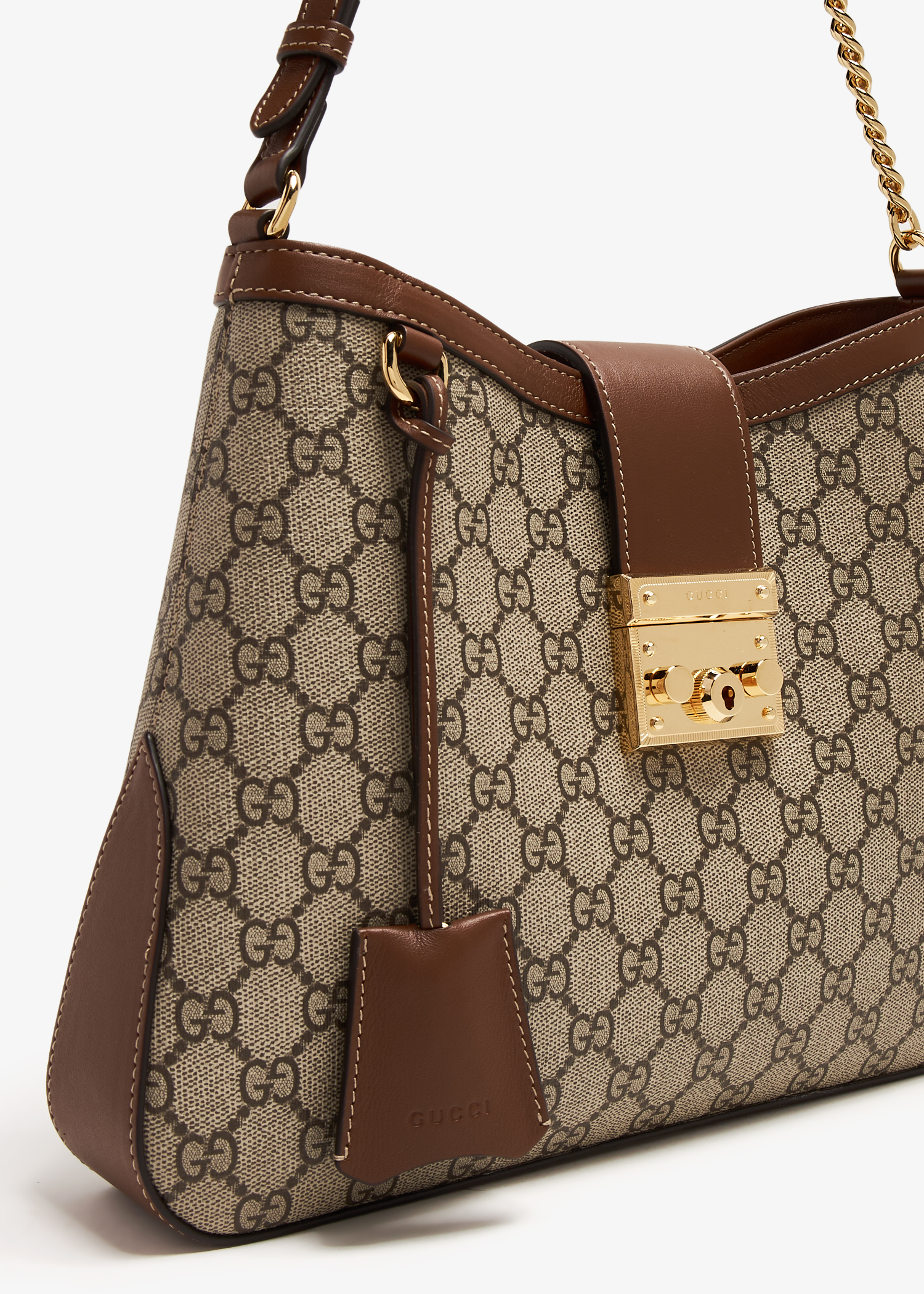 Gucci padlock chain bag best sale