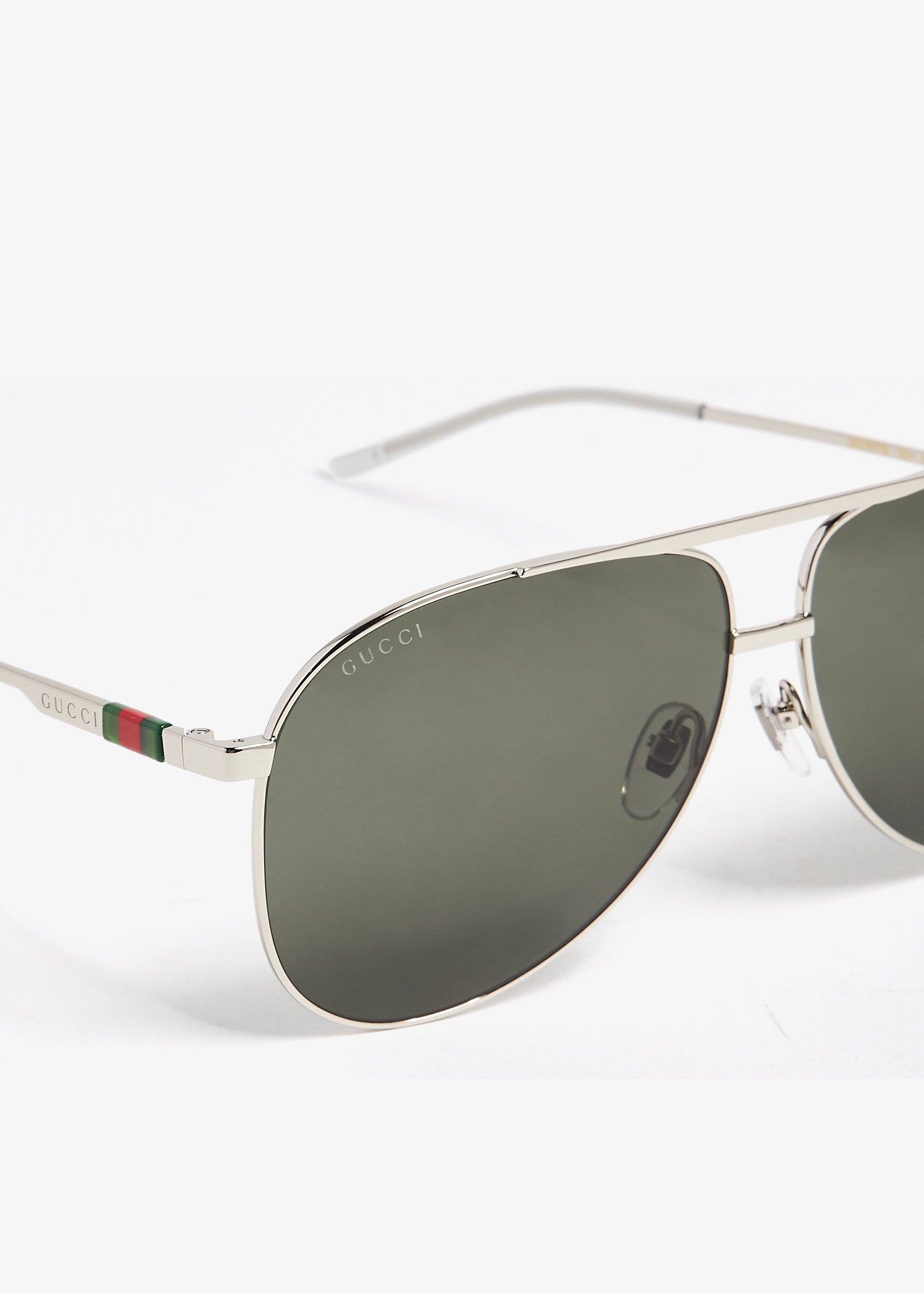 Gucci Aviator frame sunglasses for Men Silver in UAE Level Shoes