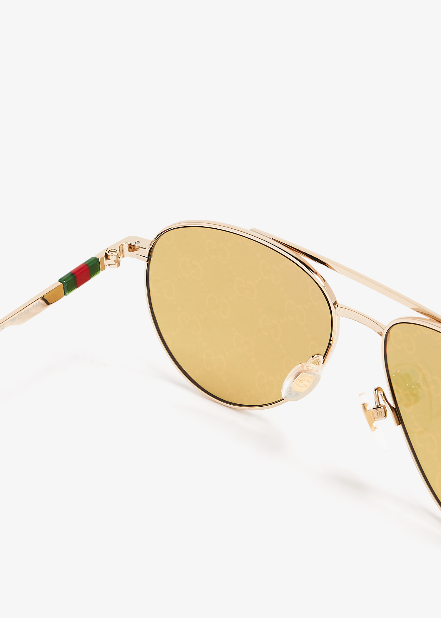 Gucci Aviator frame sunglasses for Men Gold in UAE Level Shoes