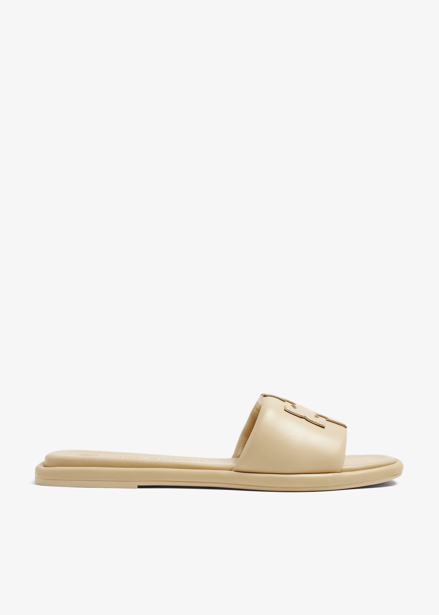 

Double T Sport slides, Beige