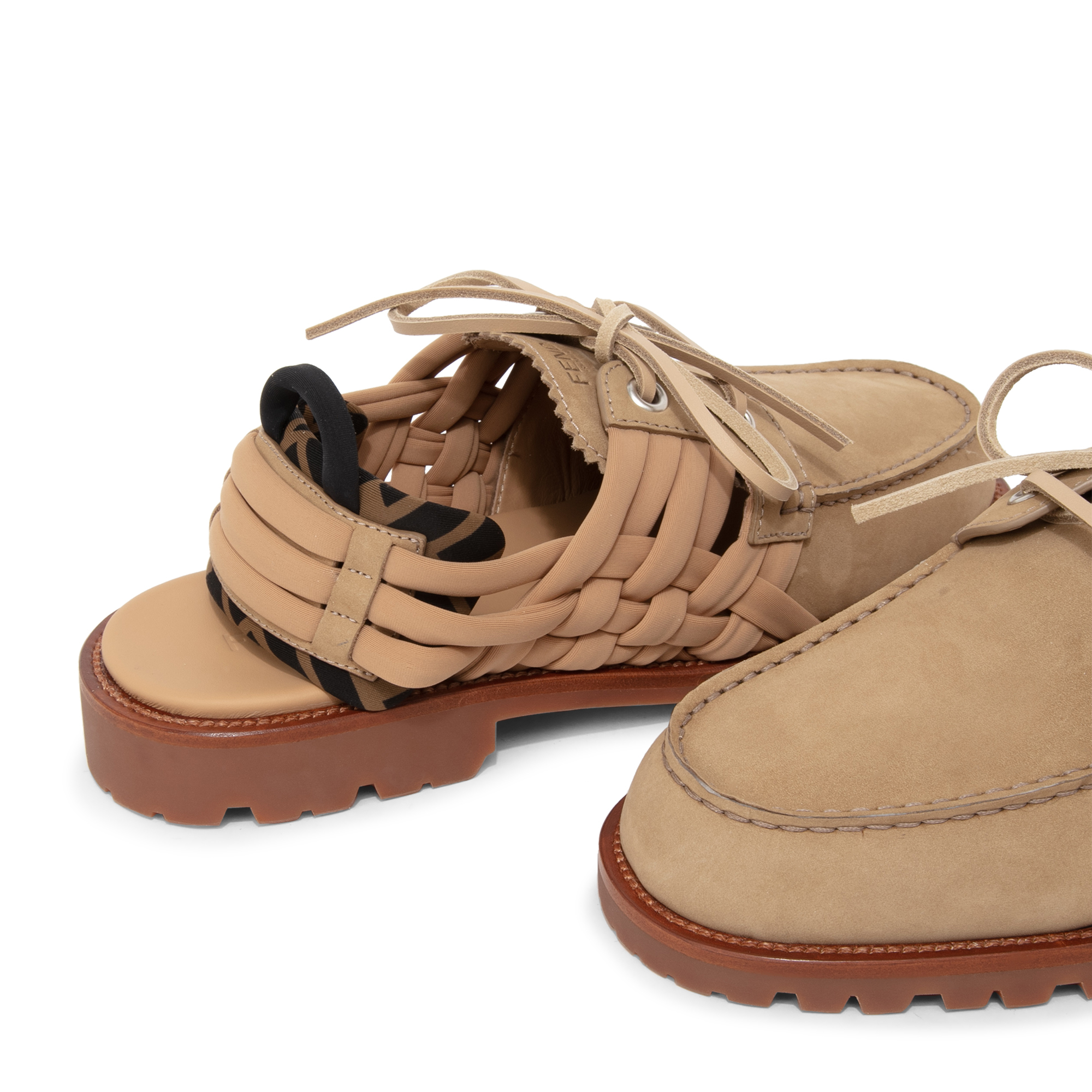 

Nubuck leather loafers, Beige