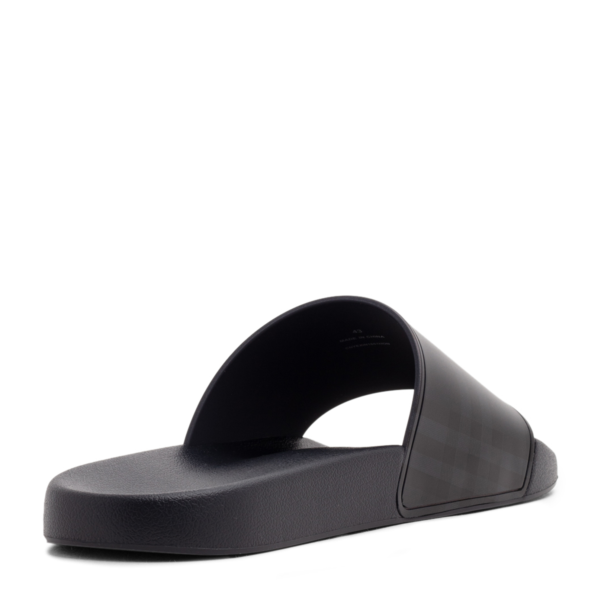 

London check slides, Black