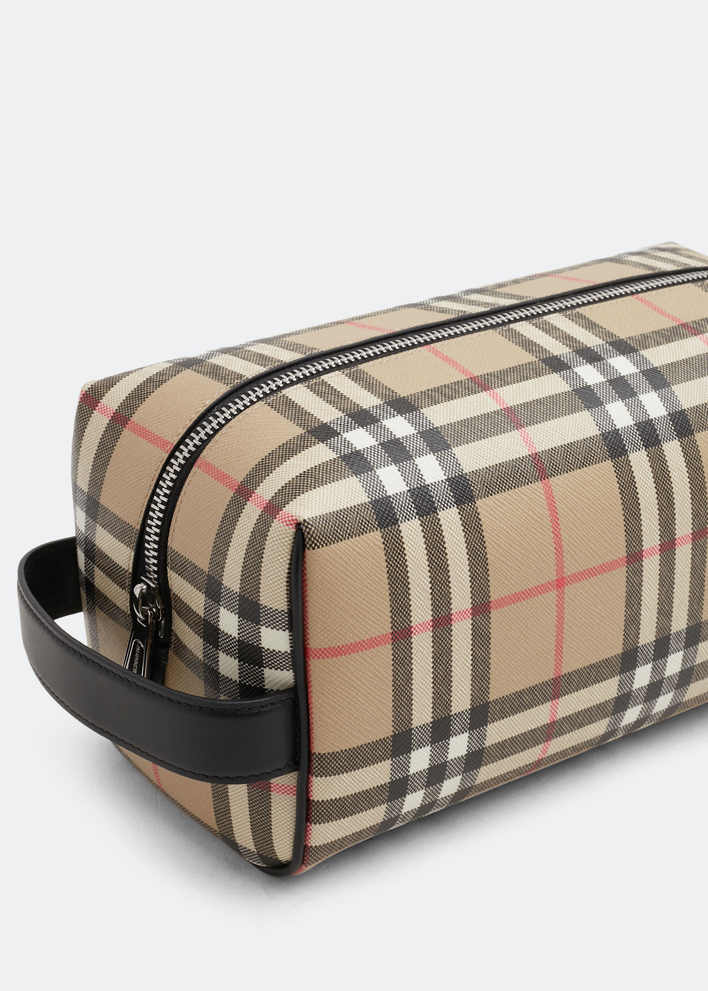 

Vintage Check canvas pouch, Beige