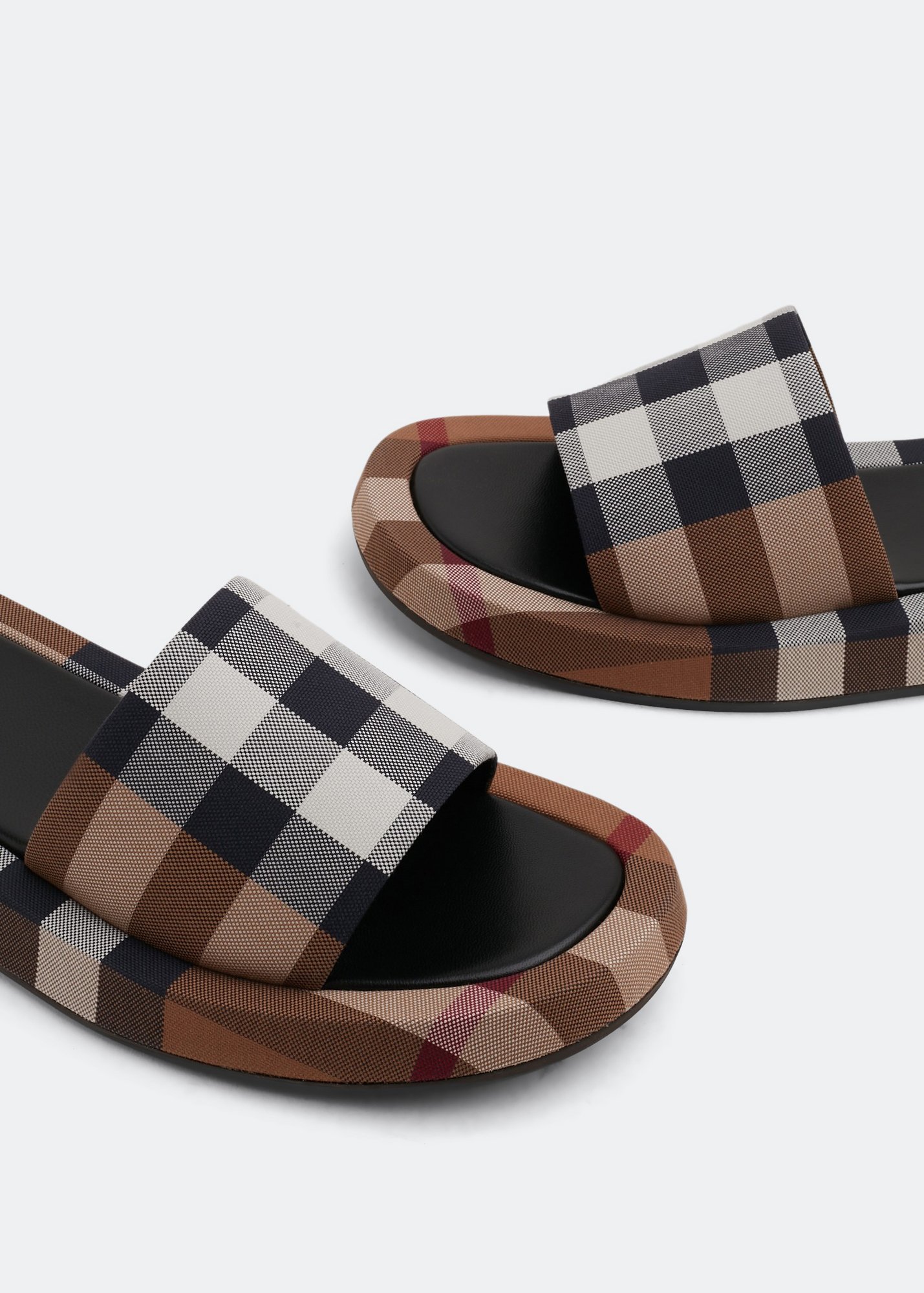 Burberry Buckingham slides for Women Brown in UAE Level Shoes